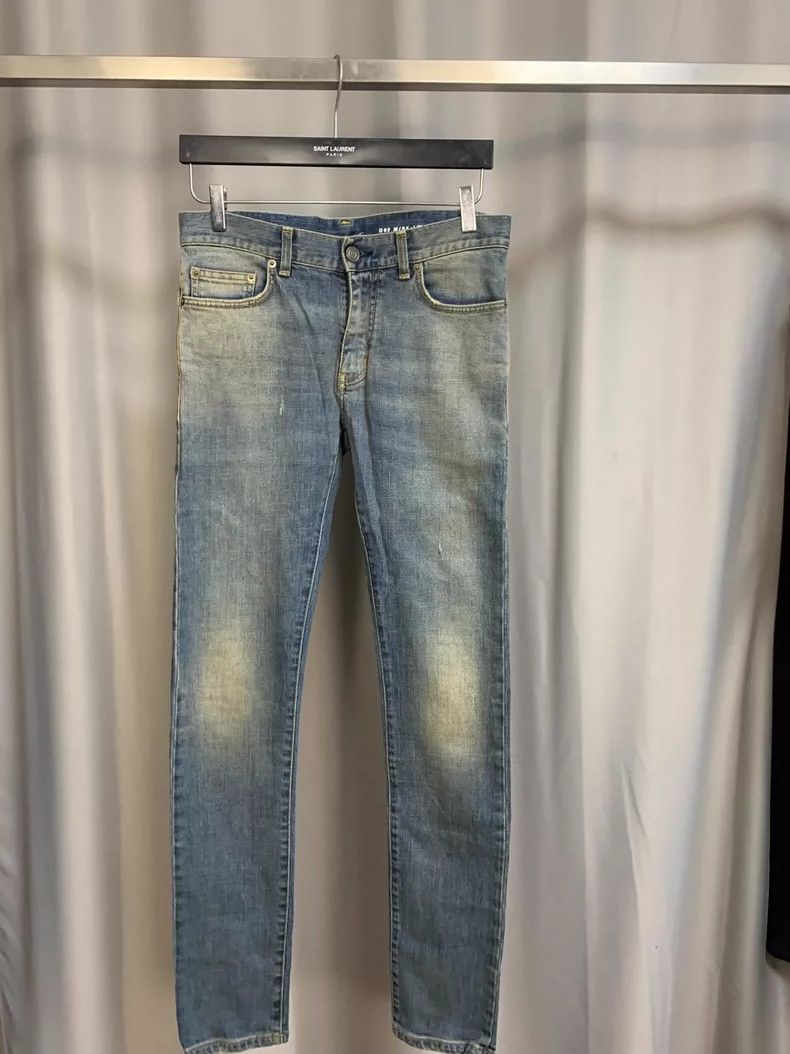 Saint Laurent Paris Saint Laurent Paris Blue washed jeans Size US 29 - 1 Thumbnail
