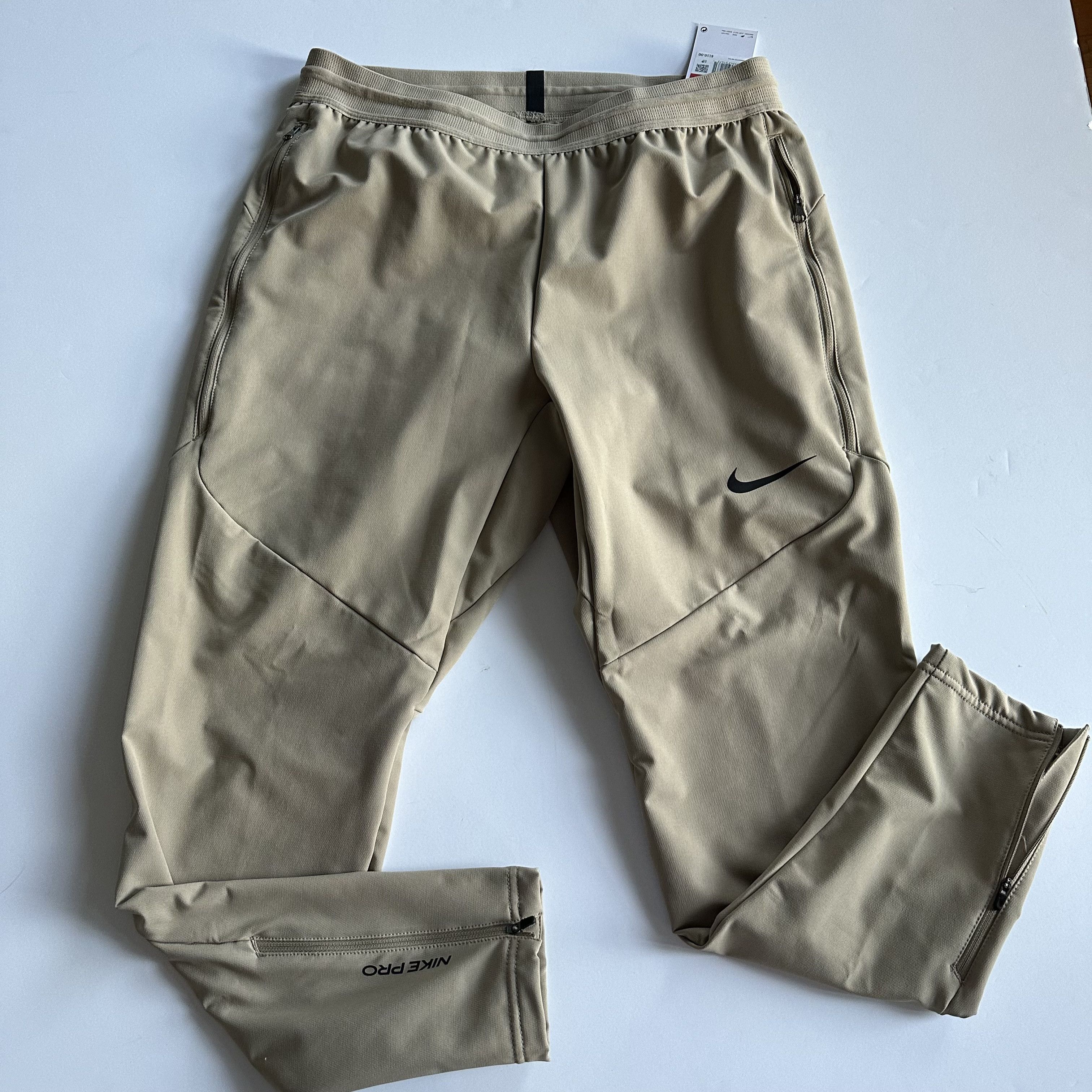 Nike NIKE PRO Winterized Woven Training Pants in Khaki Grailed