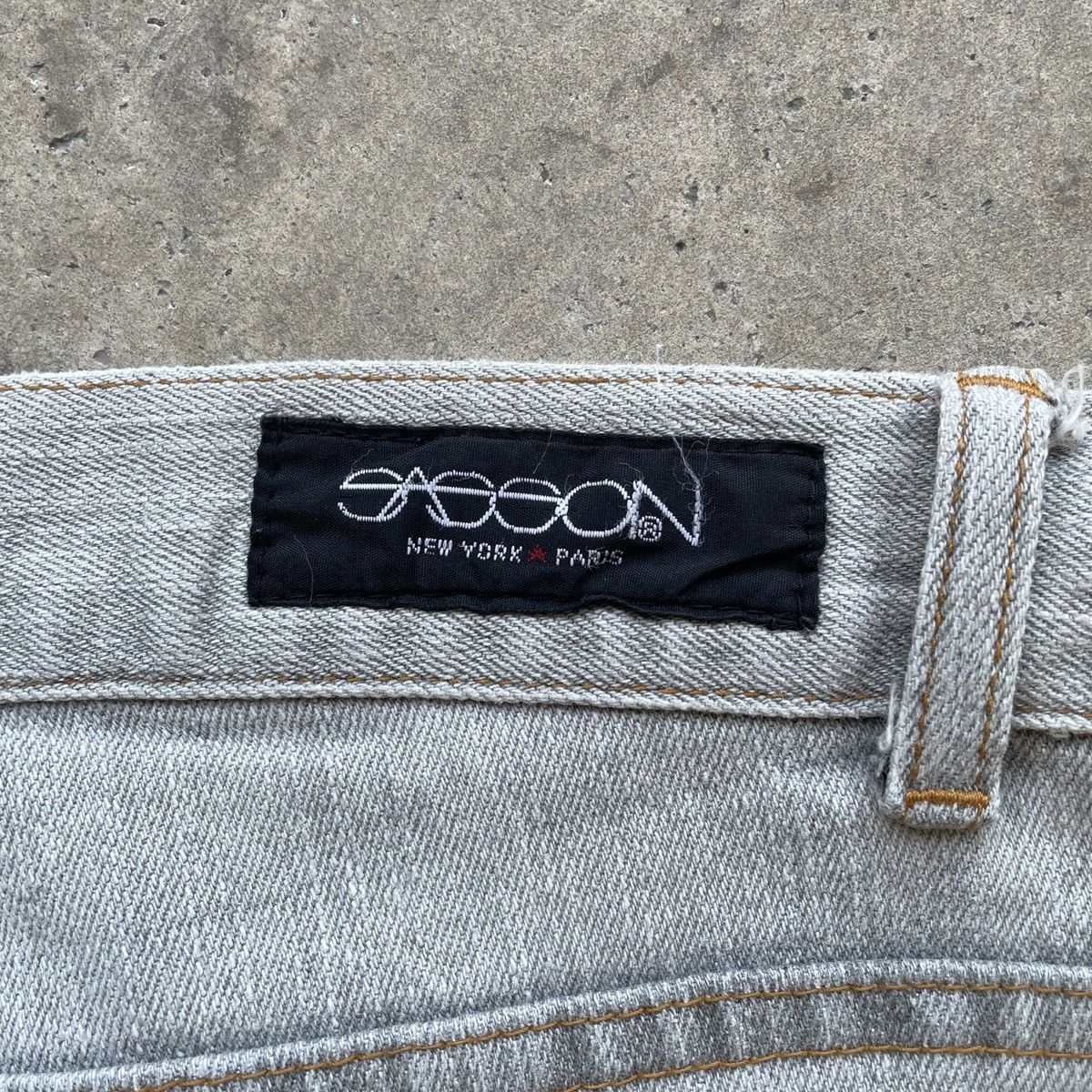 Vintage Vintage Sasson Newyork💥 Paris Faded Jeans Pants Denim W33 Size US 33 - 8 Thumbnail