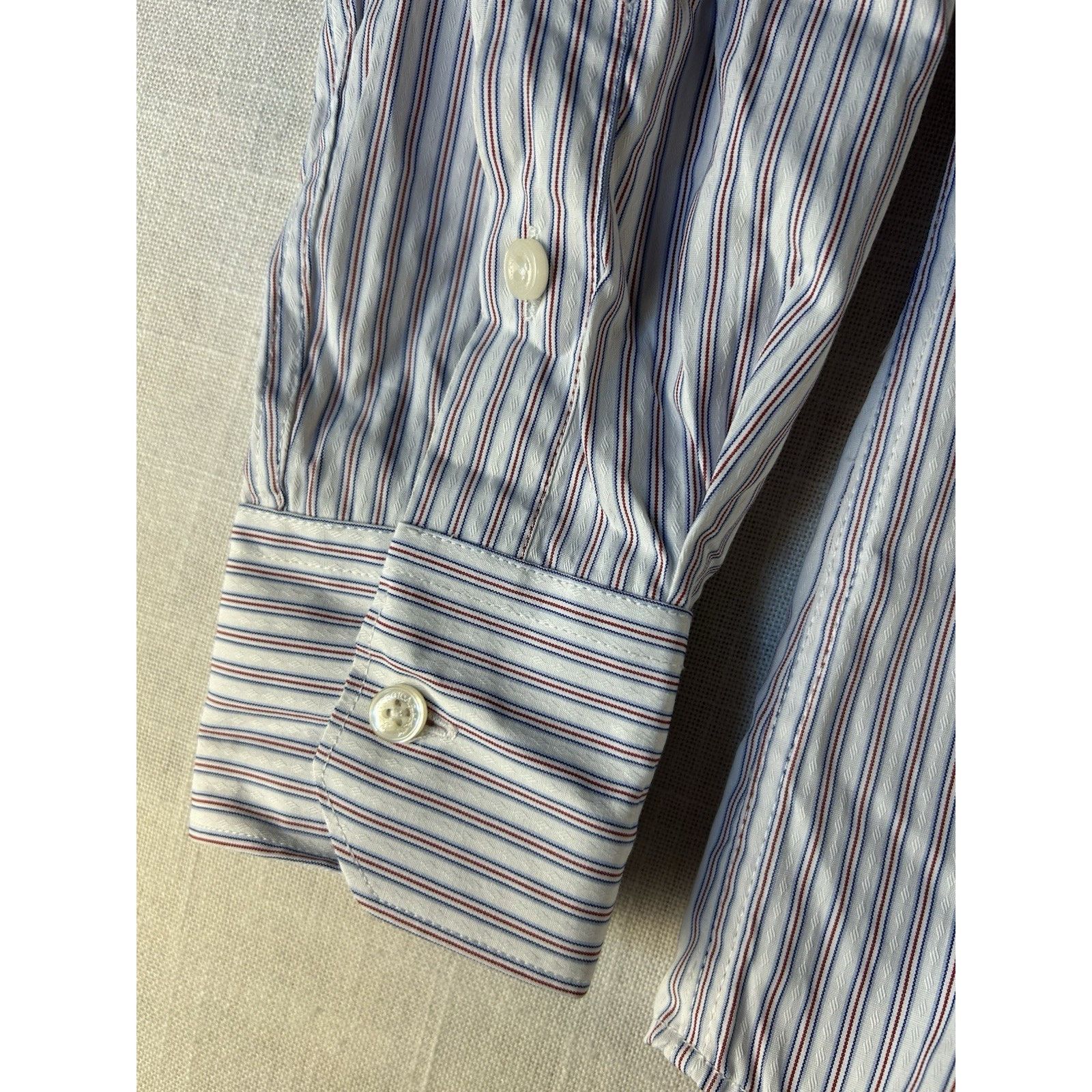 Giorgio Armani Giorgio Armani Mens 17 42 Lt Weight Dress Button Pocket Size US L / EU 52-54 / 3 - 7 Thumbnail
