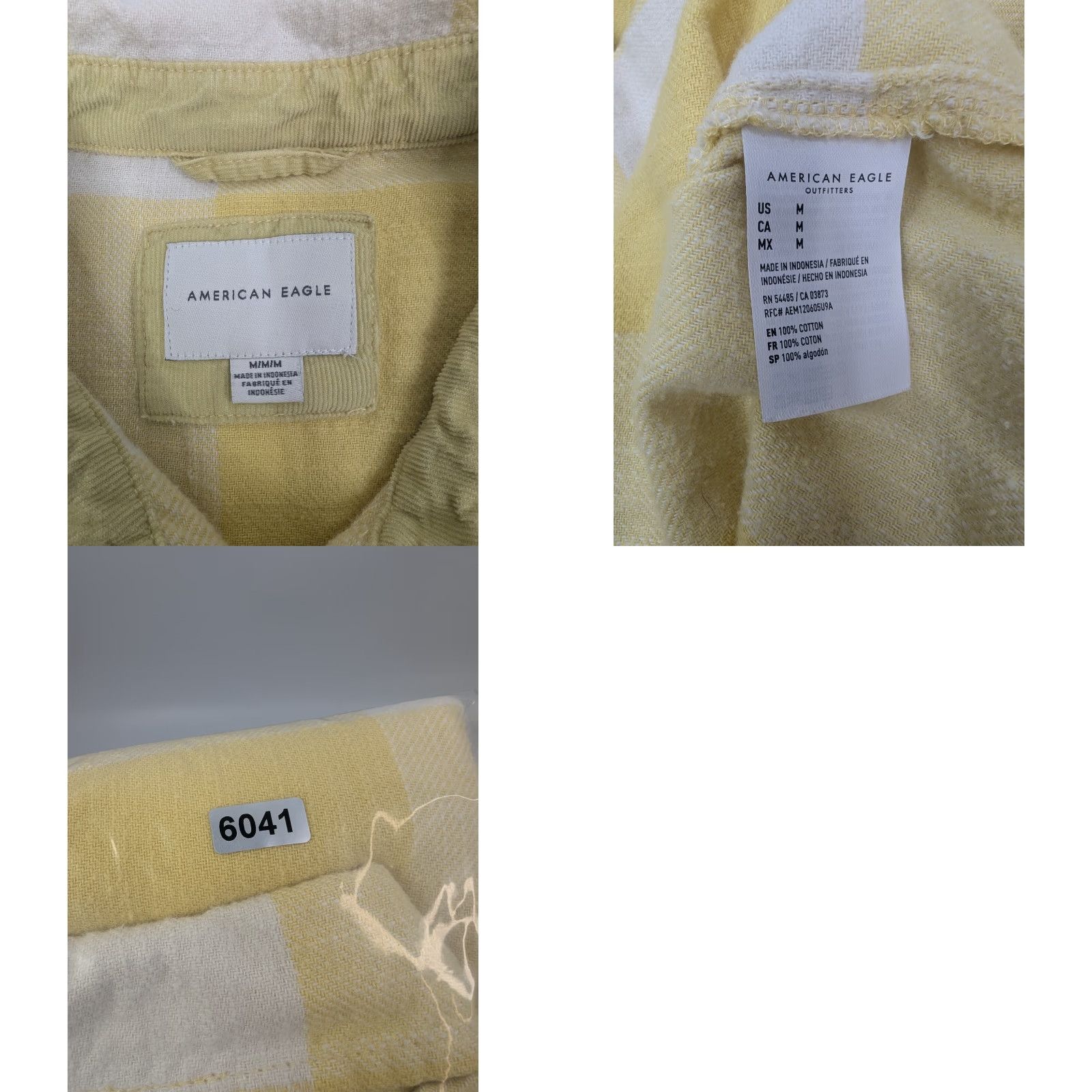 Vintage VINTAGE American Eagle Oversized Flannel Medium Yellow Buffalo Plaid AHH-Mazingly Soft Size US M / EU 48-50 / 2 - 8 Thumbnail