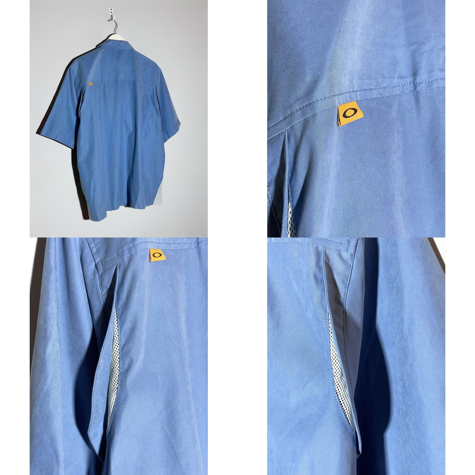 Oakley Oakley Men’s Blue T-Shirt Shirt XL Short Sleeve Button Logo Zipper 90s Vintage Streetwear Size US XL / EU 56 / 4 - 9 Thumbnail