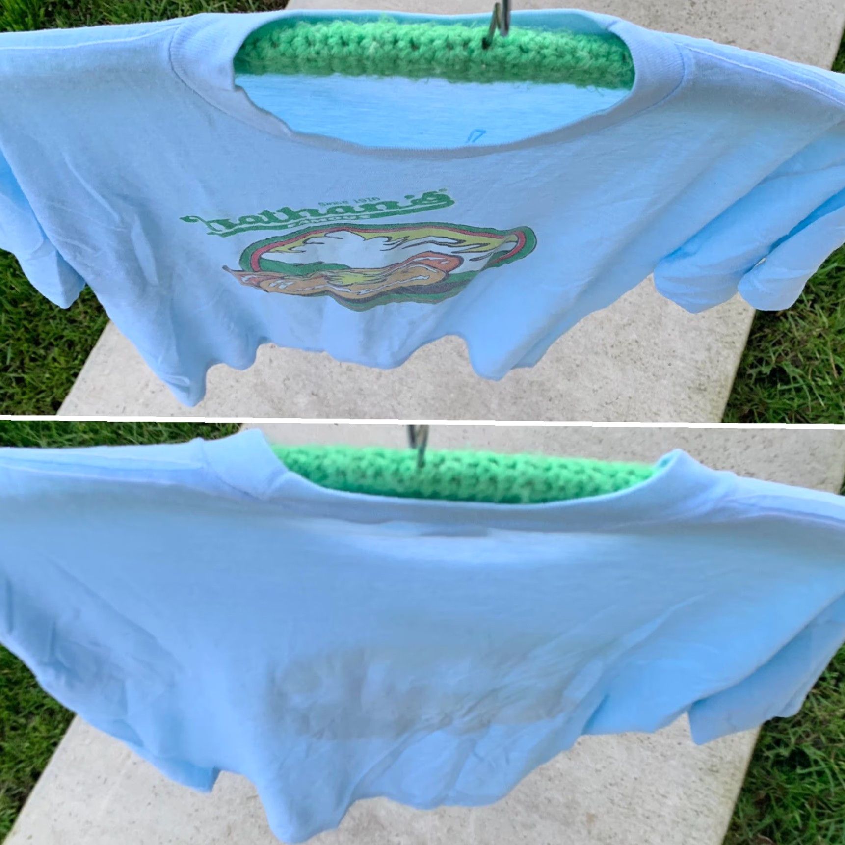 Vintage vintage Nathans Famous hot dogs t shirt XL blue graphic tee sportswear/Beach Men XS? (error) Size US XL / EU 56 / 4 - 4 Thumbnail