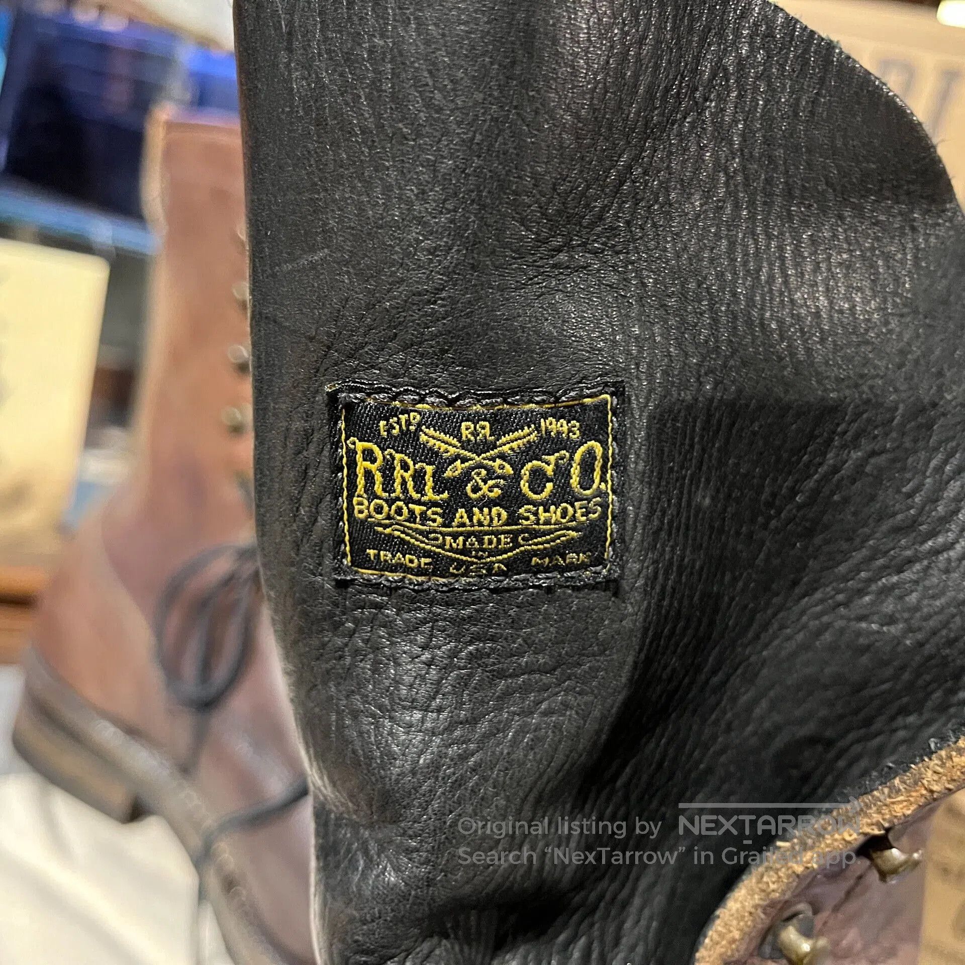 RRL Ralph Lauren vintage double rl leather work boots. Size US 9 / EU 42 - 5 Thumbnail