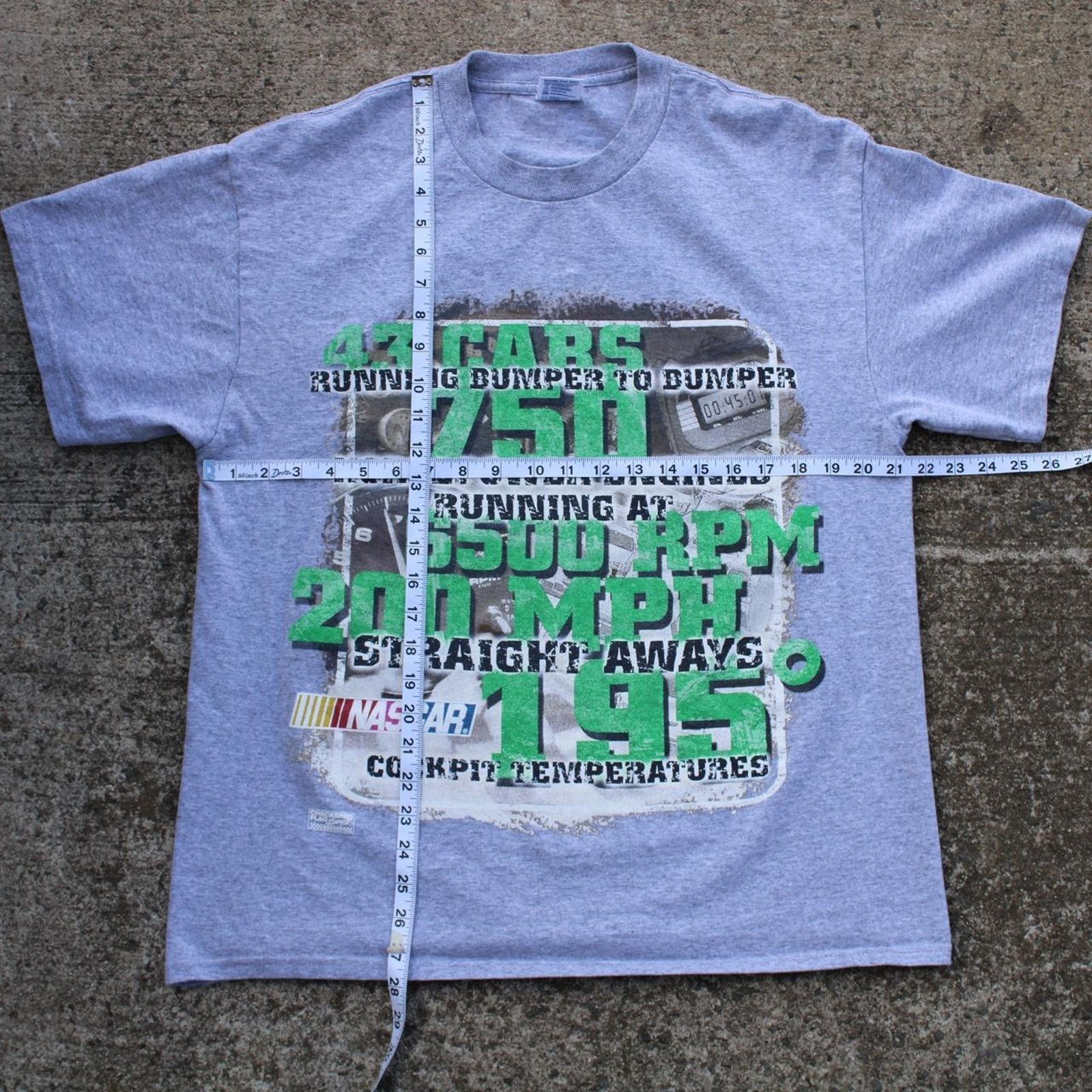 NASCAR Vintage Y2K Gray Nascar Racing Graphic Tee Size US L / EU 52-54 / 3 - 3 Thumbnail