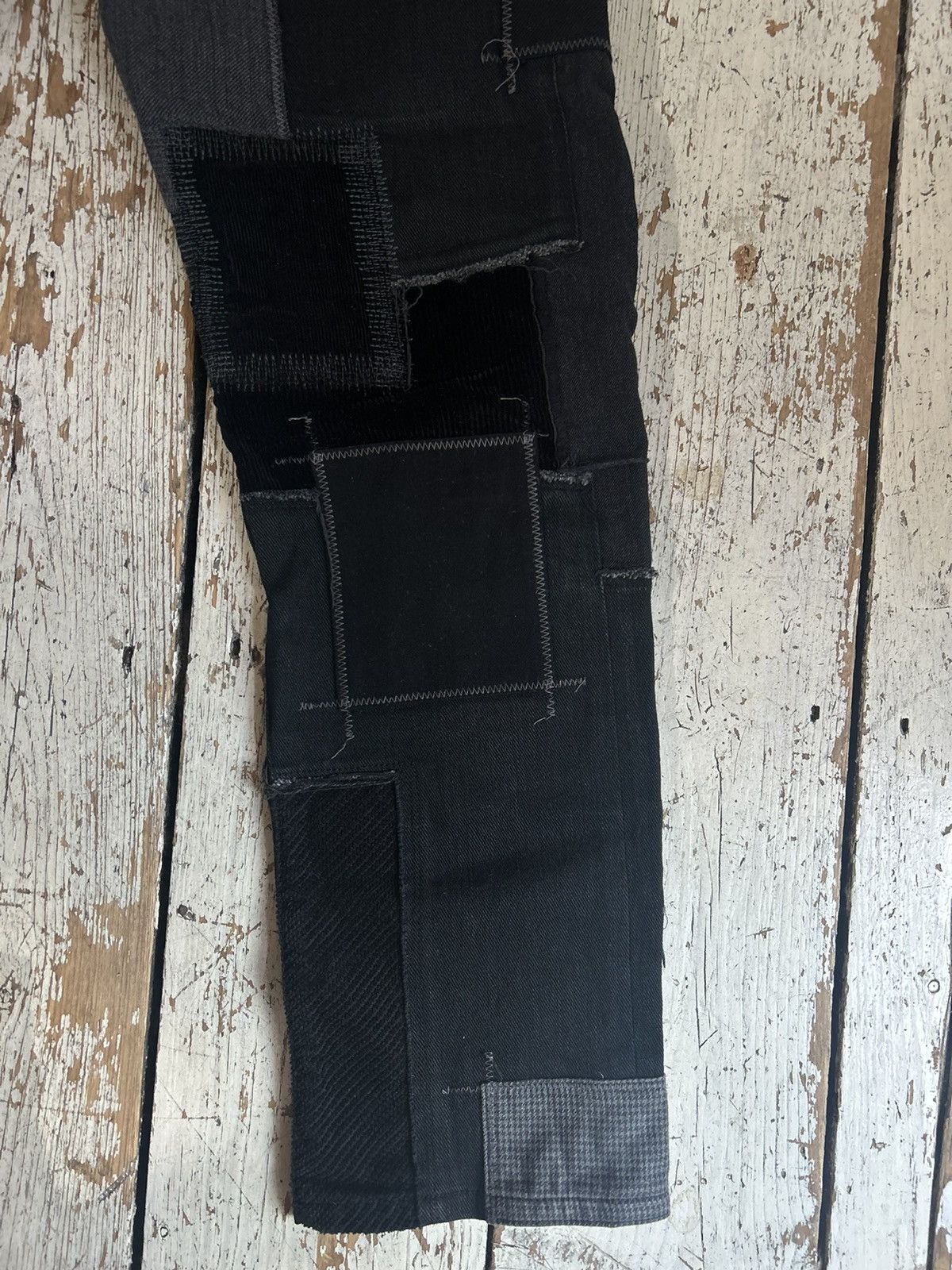 Junya Watanabe Junya Watanabe black denim patchwork jeans Size US 30 / EU 46 - 6 Thumbnail
