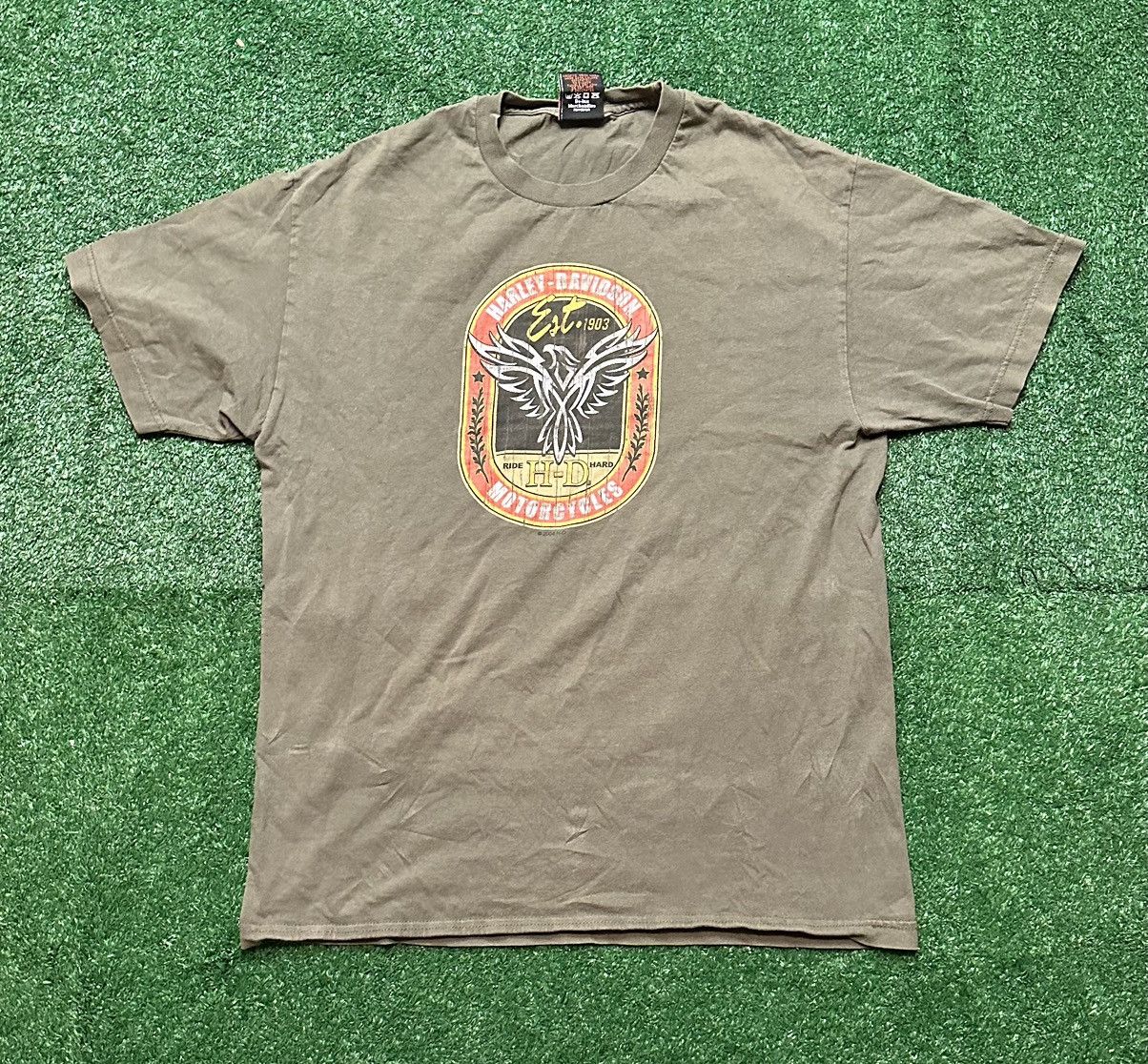 Harley Davidson Vintage 2004 Route 66 Harley Davidson Flames Shirt Size L Size US L / EU 52-54 / 3 - 3 Thumbnail