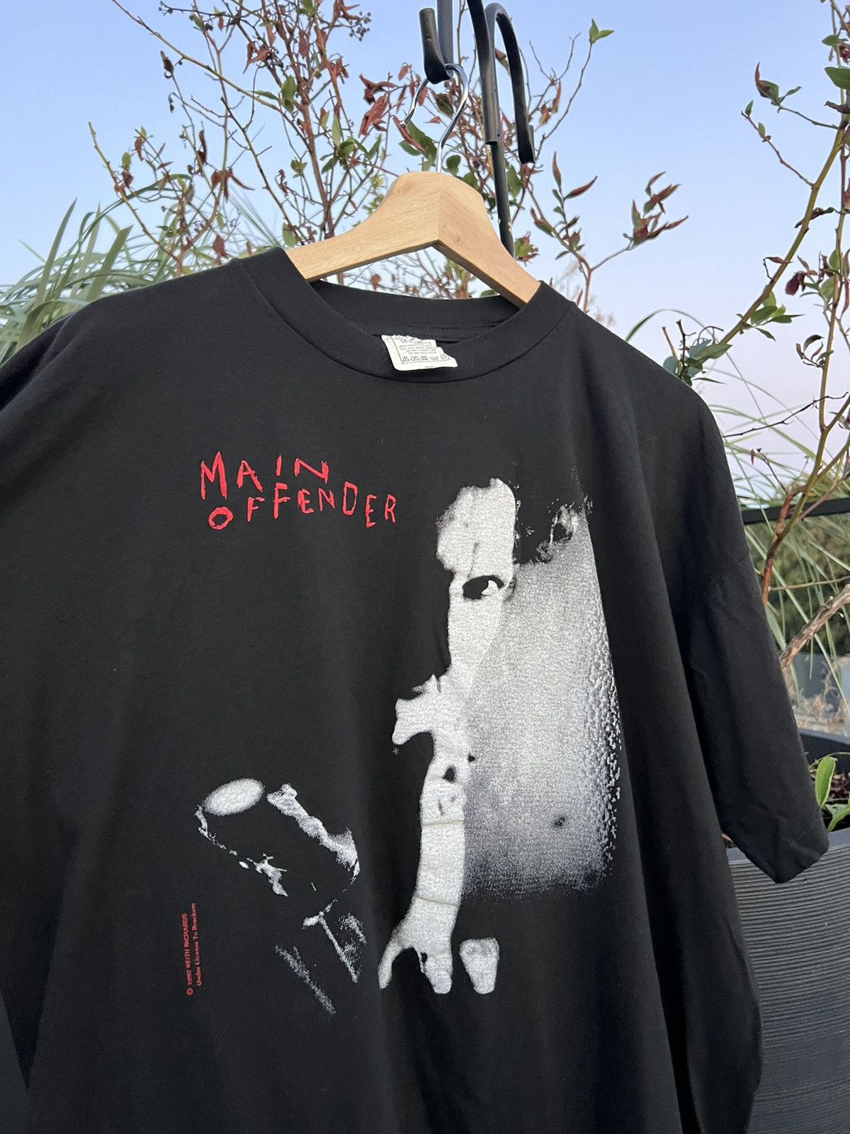 Band Tees × The Rolling Stones × Vintage Vintage 90s Keith Richards Main Offender Europe Tour TShirt Size US XL / EU 56 / 4 - 10 Thumbnail