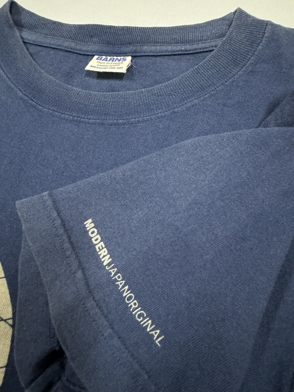 BARNS OUTFITTERS × Indigo × Japanese Brand Barn Out Fitters Union Made Tee*Modern Japan Original * Size US M / EU 48-50 / 2 - 11 Thumbnail