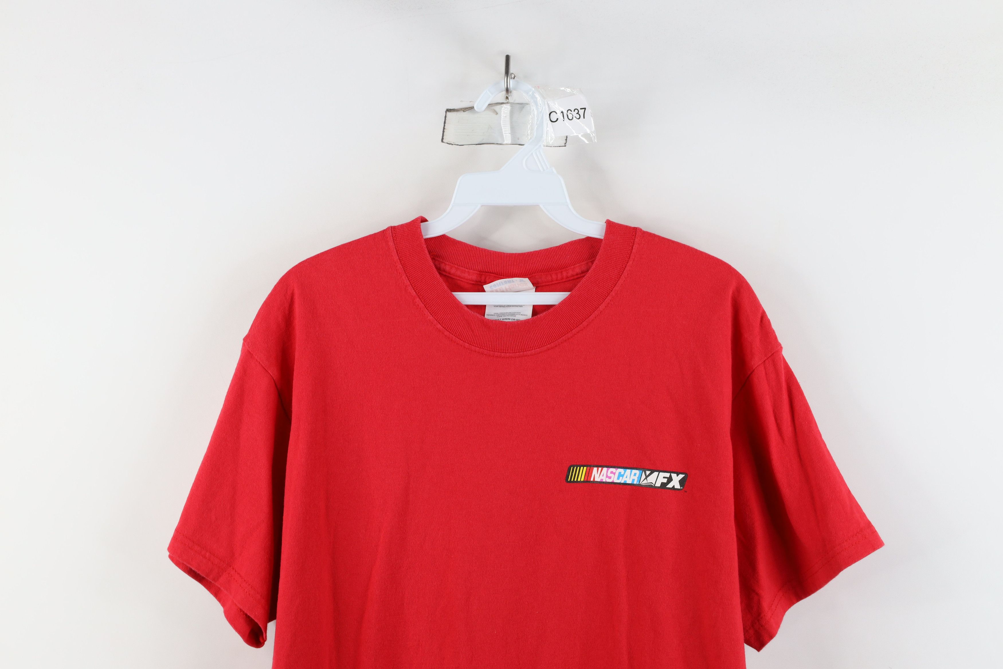 Vintage Vintage 90s Y2K NASCAR Spell Fox FX Television T-Shirt Red Size US M / EU 48-50 / 2 - 2 Thumbnail