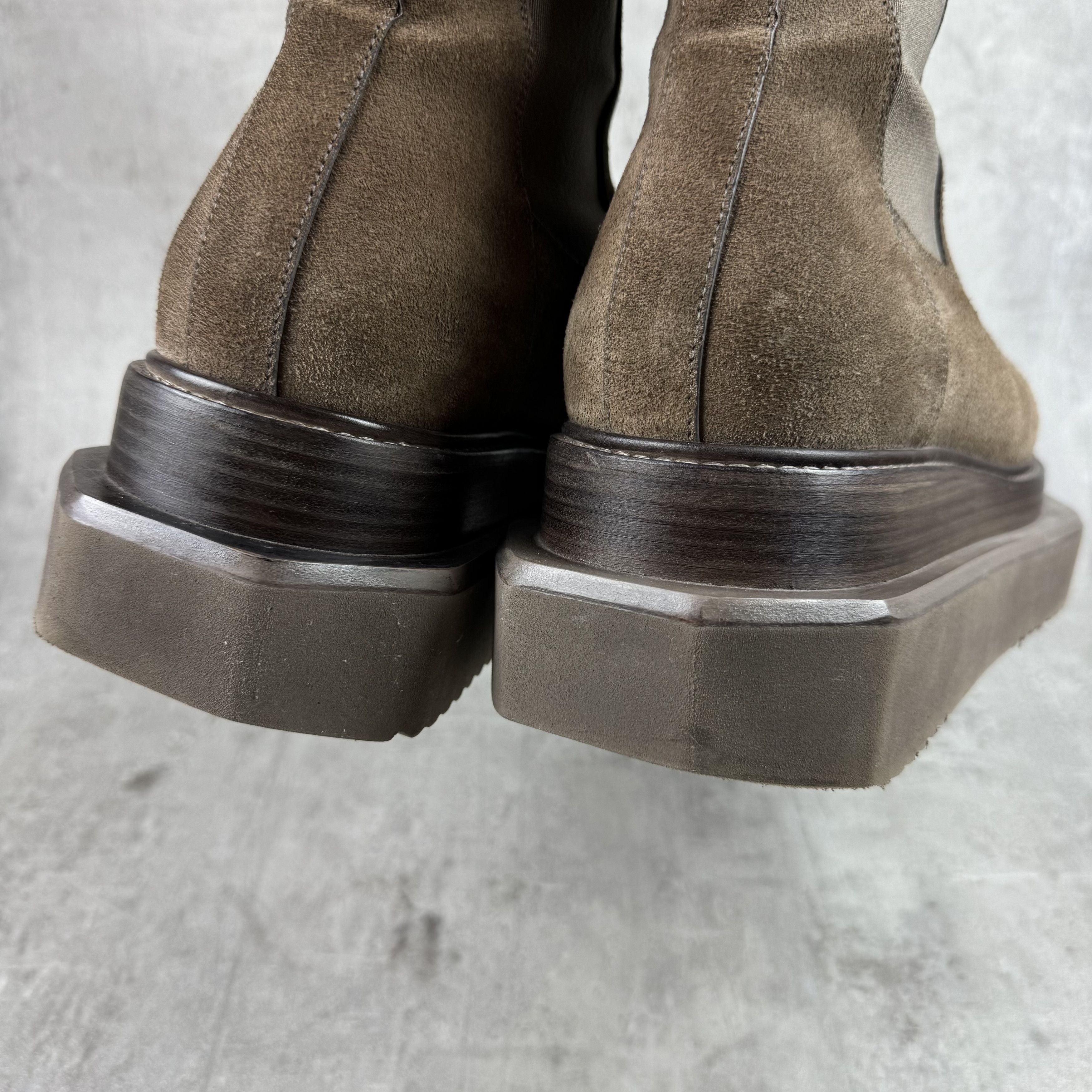 Rick Owens RICK OWENS Beatle Turbo Cyclops Boots Suede Dust Size US 8 / EU 41 - 11 Thumbnail