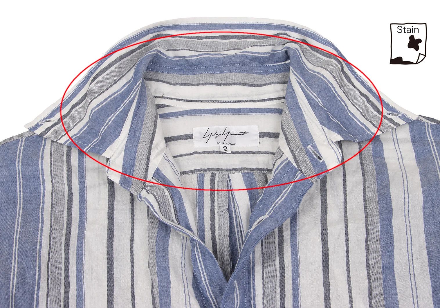 Yohji Yamamoto Yohji Yamamoto Striped Button-Down Shirt Size US M / EU 48-50 / 2 - 4 Thumbnail