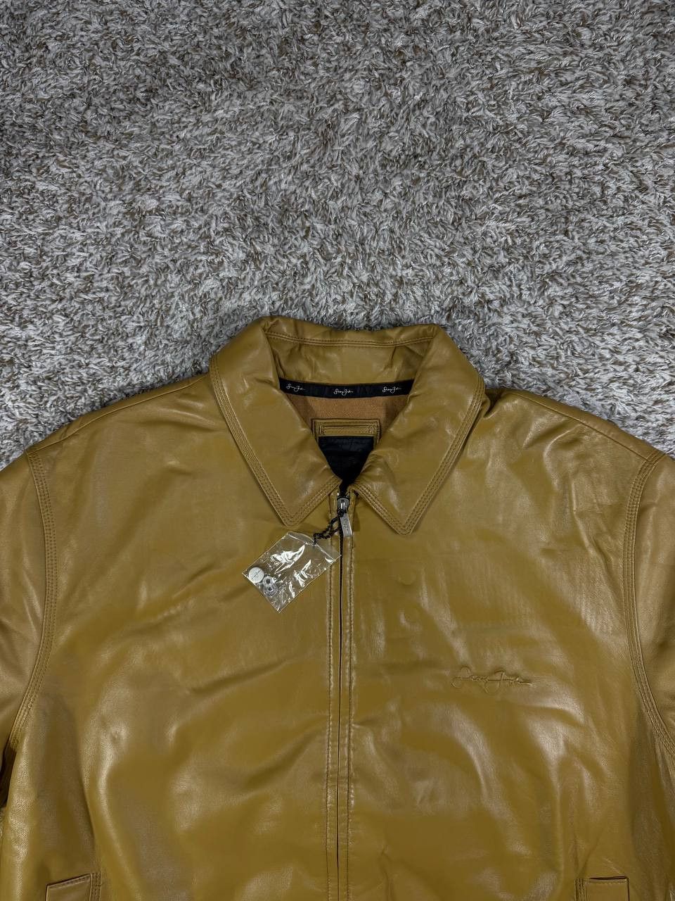 Sean John Sean John Leather Jacket 90s Y2K Signature Logo Bomber Size US XL / EU 56 / 4 - 2 Thumbnail