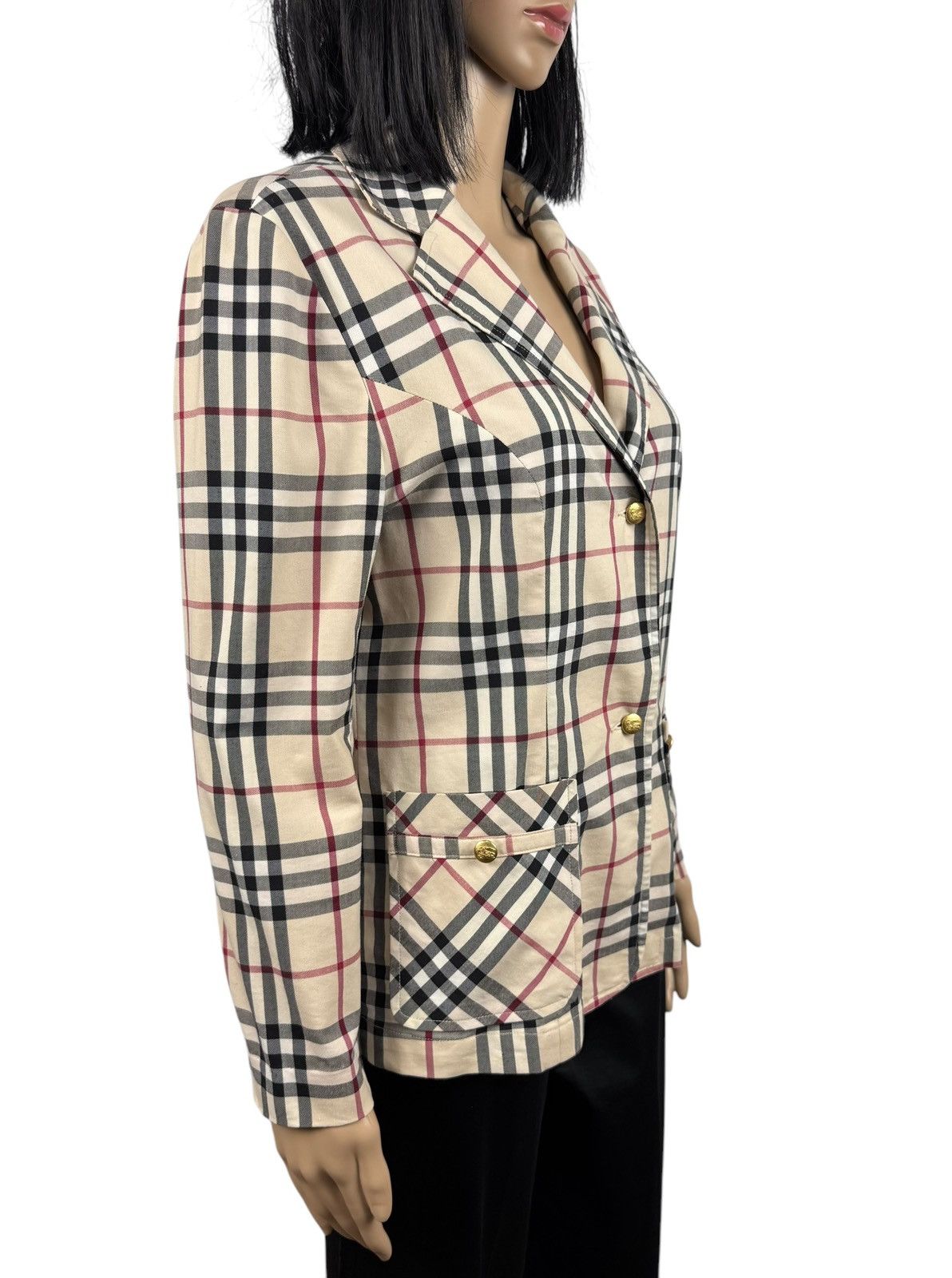 Burberry × Vintage Burberry London Full Check Jacket Vintage made in Hong Kong Size M / US 6-8 / IT 42-44 - 4 Thumbnail