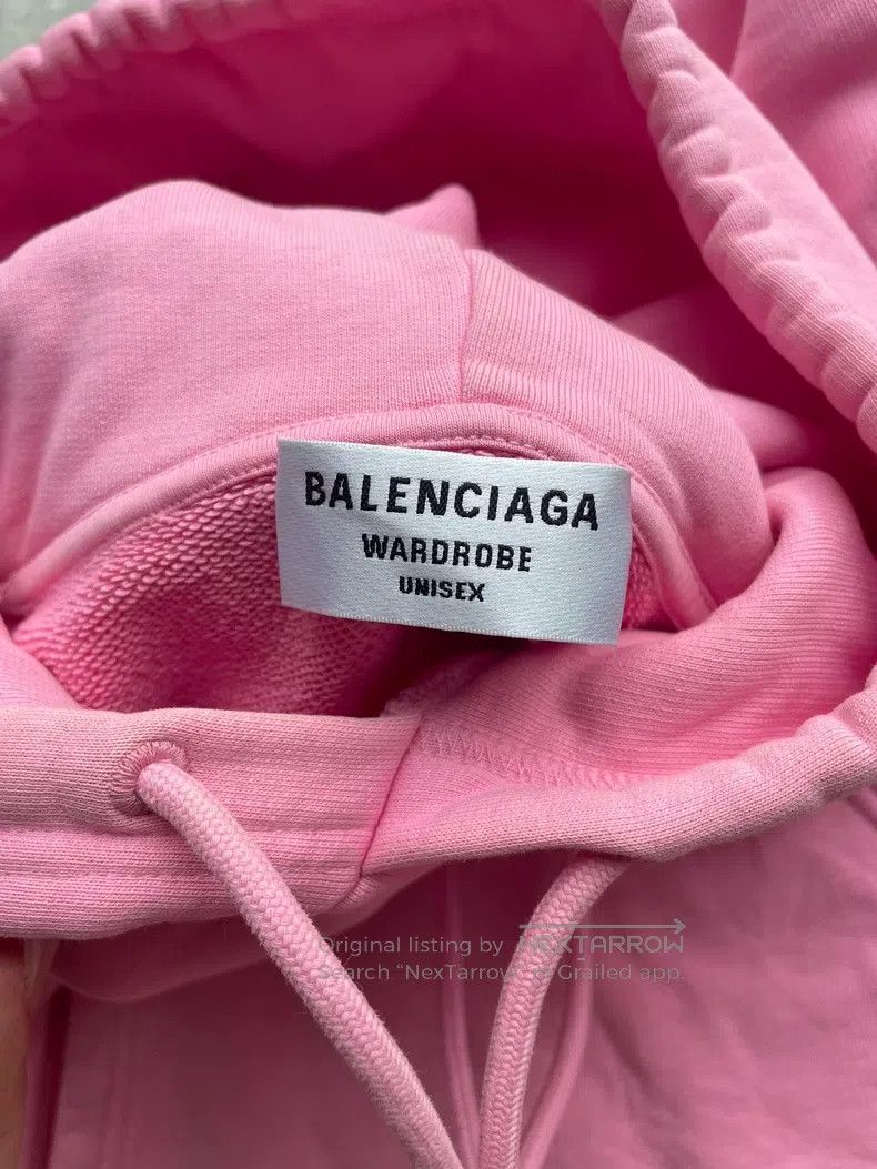 Balenciaga Balenciaga Pink Small Logo Sweatshirt Size US S / EU 44-46 / 1 - 2 Thumbnail