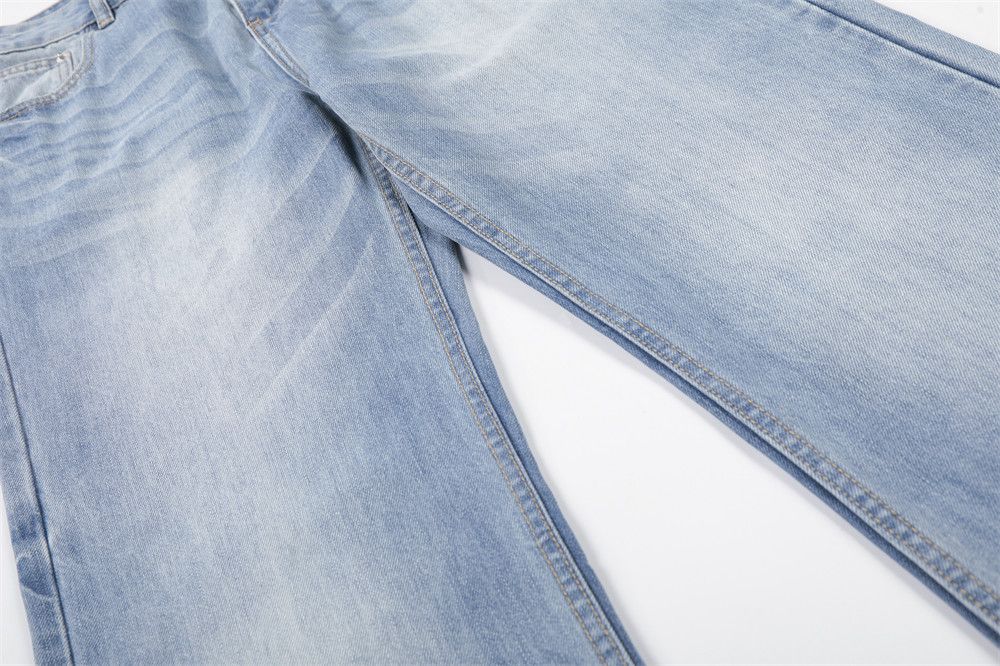 Jean Men's American-Style Light-Wash Gradient Jeans Size US 32 / EU 48 - 5 Thumbnail