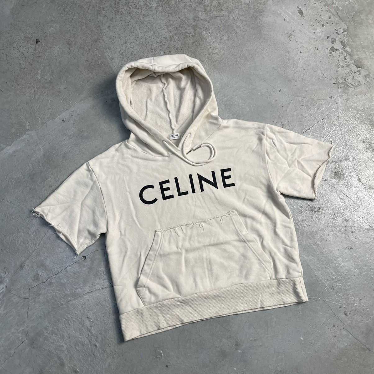 Celine Celine distress hoodie Size US XXS / EU 40 - 4 Thumbnail