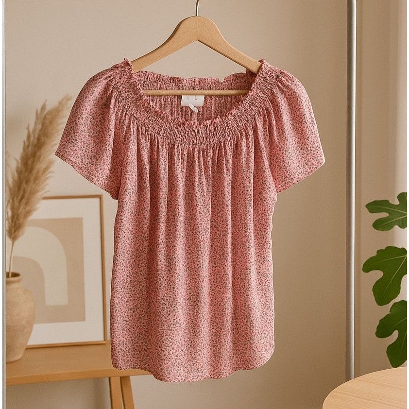 Other The Nines By Hatch Floral Smocked Maternity Top Womens Small Size S / US 4 / IT 40 - 1 Thumbnail