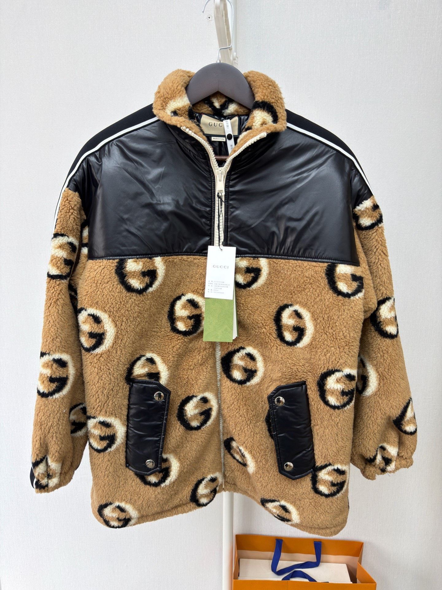 Gucci Gucci GG Monogram Wool Fleece Jacket Size XS Size XS / US 0-2 / IT 36-38 - 1 Thumbnail