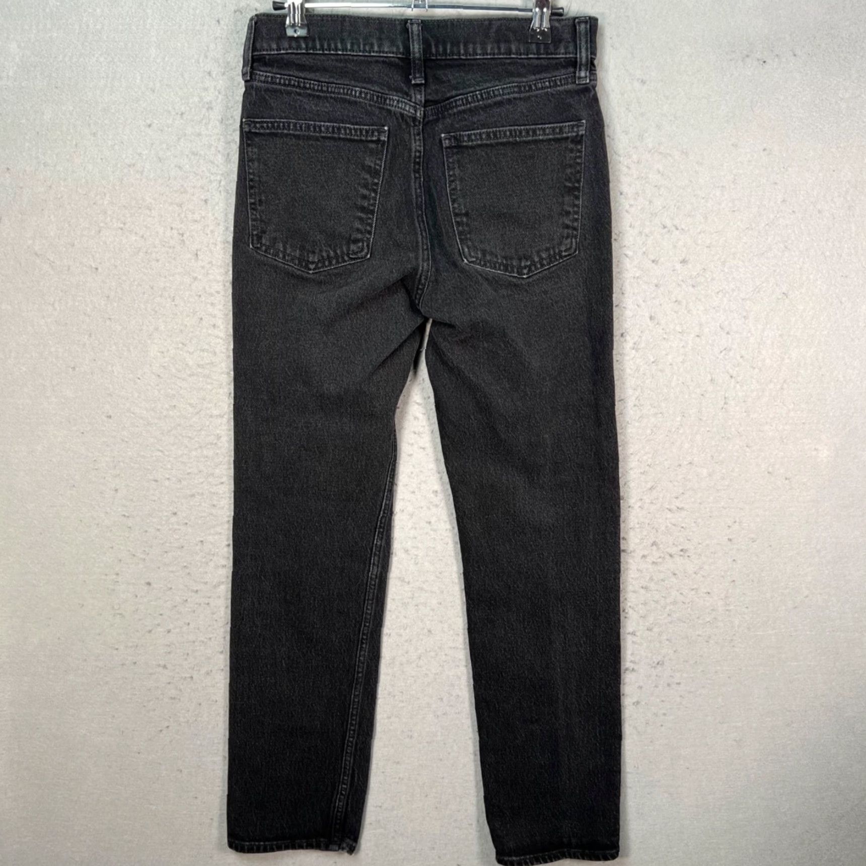 Gap Gap Womens 27 4R 90s Straight High Rise Jeans Black Cotton Blend Denim Size 27" / US 4 / IT 40 - 2 Thumbnail