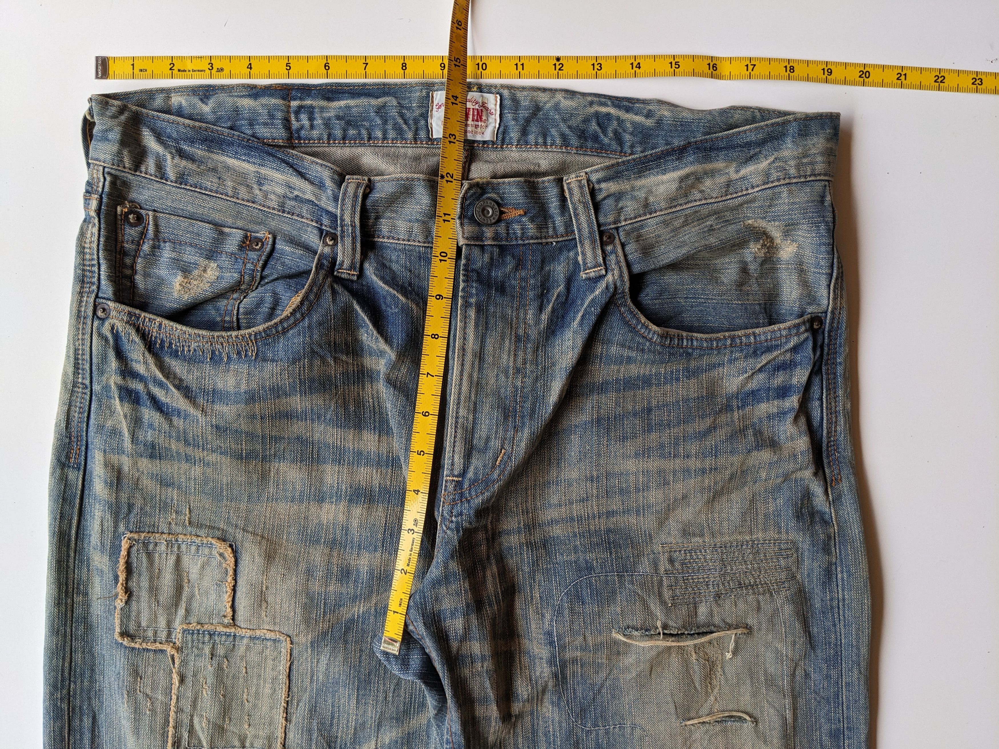 Edwin EDWIN 403XV Mudwash patchwork rusty jeans Size US 39 - 7 Thumbnail
