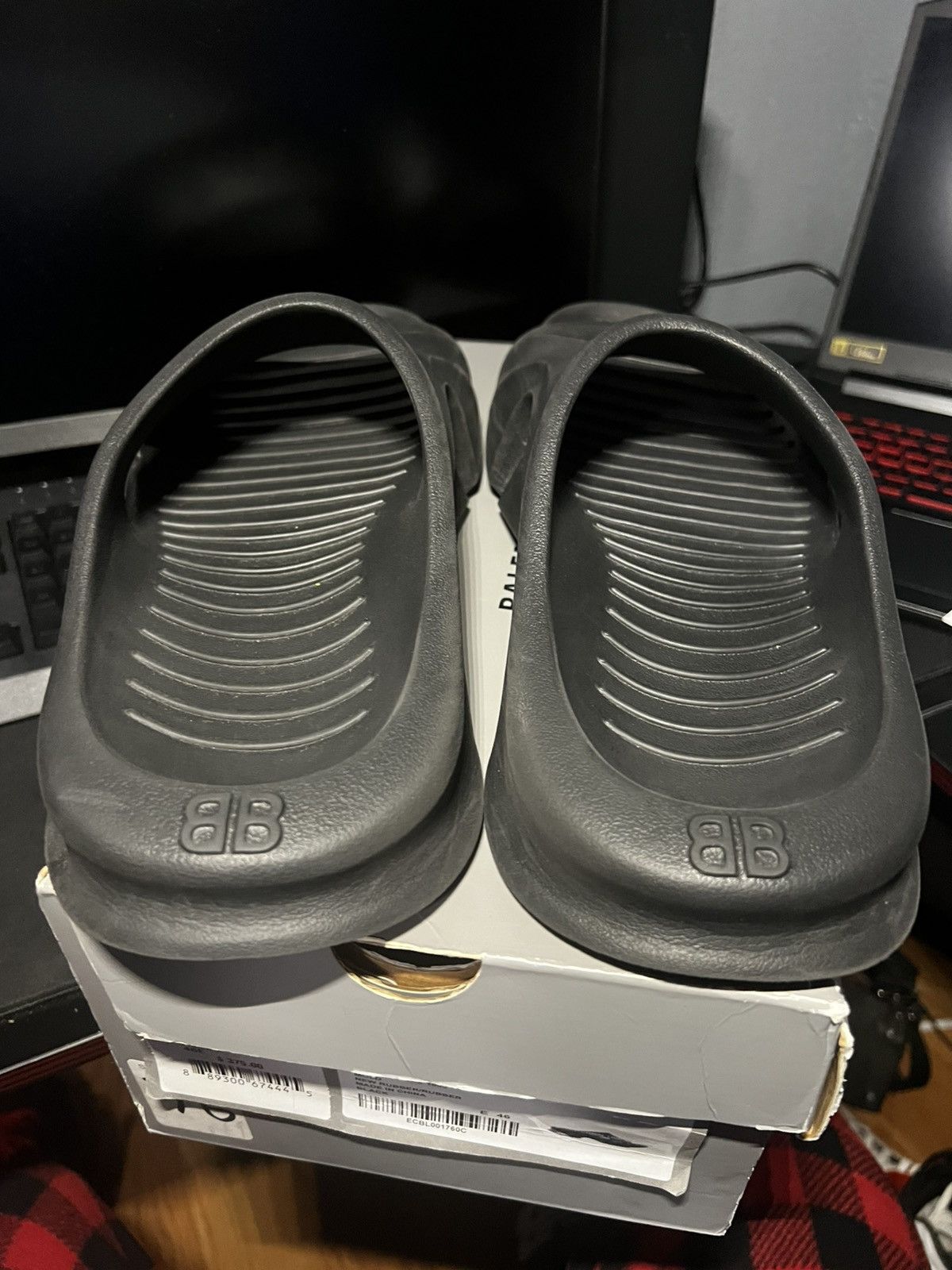 Balenciaga Balenciaga slides Size US 13 / EU 46 - 4 Thumbnail