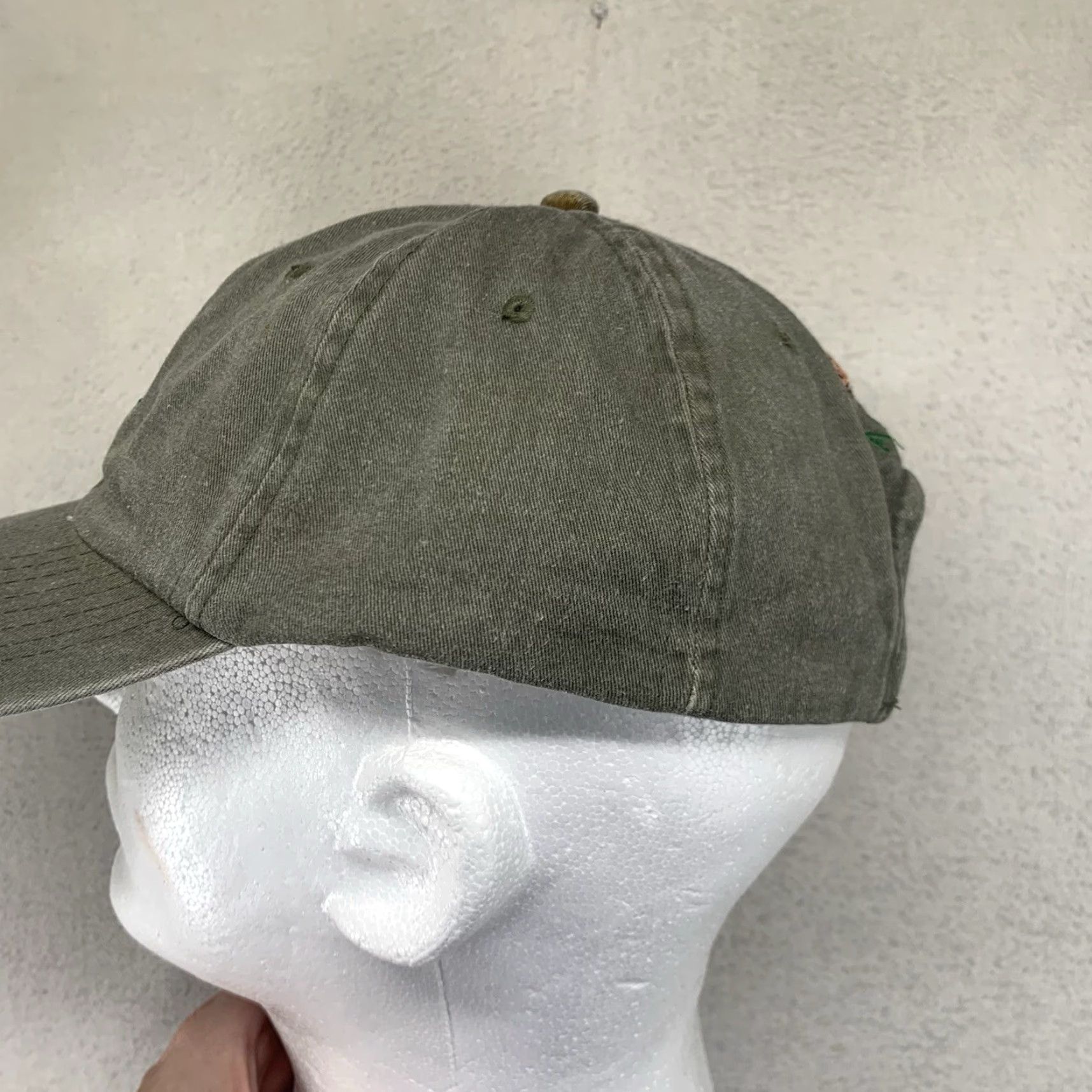 Vintage Vintage Men's CCA Texas Wildlife Canvas Baseball Hat - Adjustable Strapback, Outdoor Travel, Green Size ONE SIZE - 5 Thumbnail
