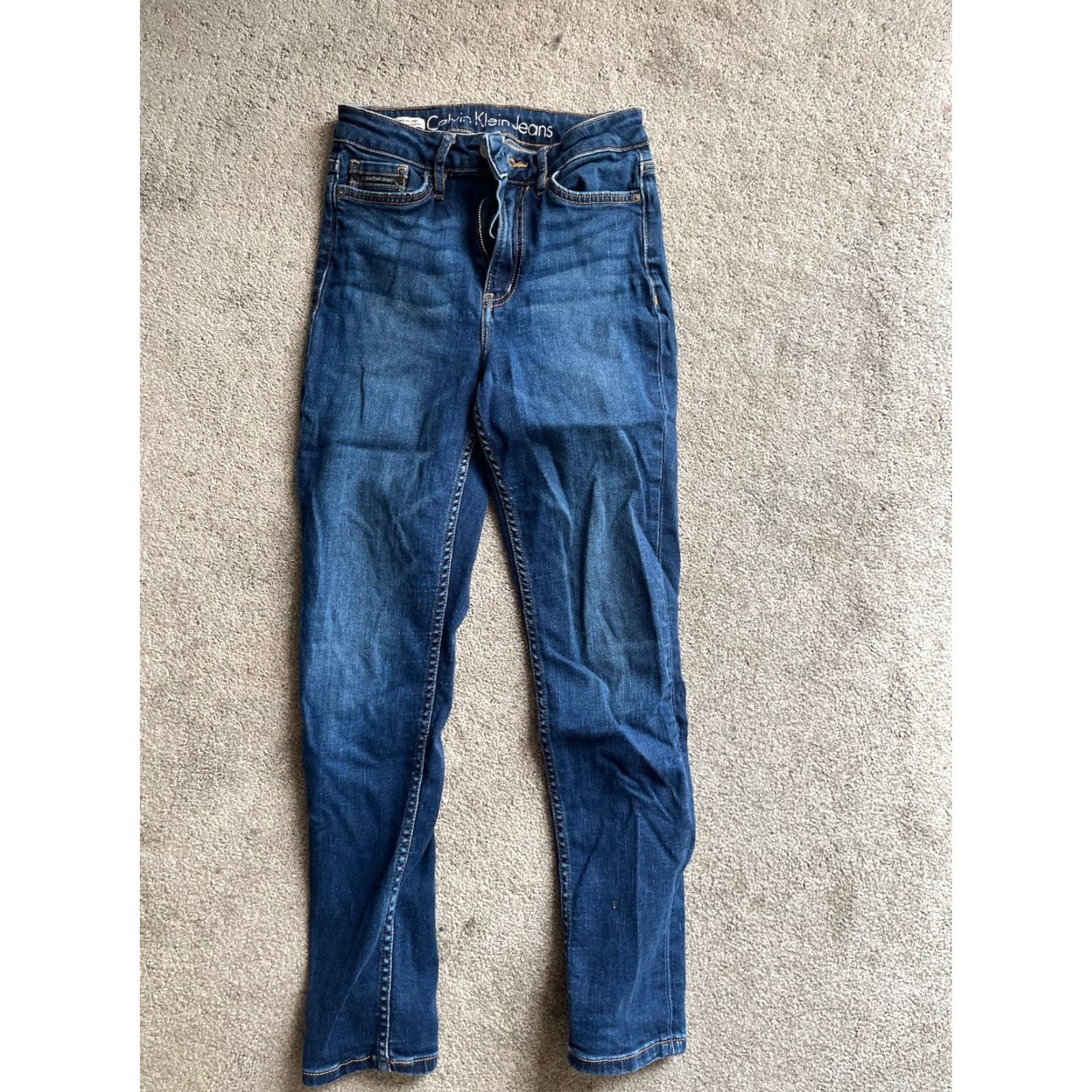 Calvin Klein Calvin Klein Jeans 26 Blue High Rise Ankle Skinny Distressed Medium Wash Womens Jeans 5-Pocket Denim Distressed Stretch Size 26" / US 2 / IT 38 - 3 Thumbnail