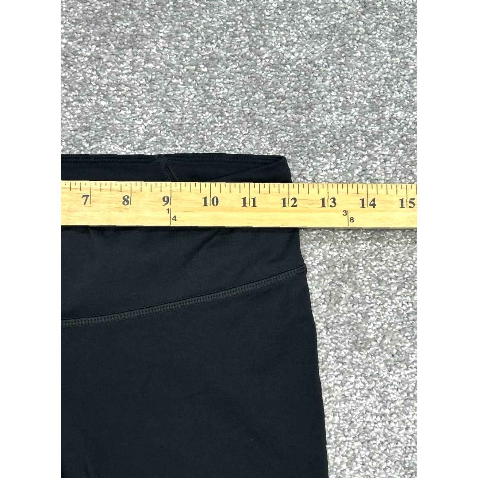 Under Armour Under Armour Leggings Women SM Black Logo Mid Rise Drawstring Womens Size 28" / US 6 / IT 42 - 5 Thumbnail