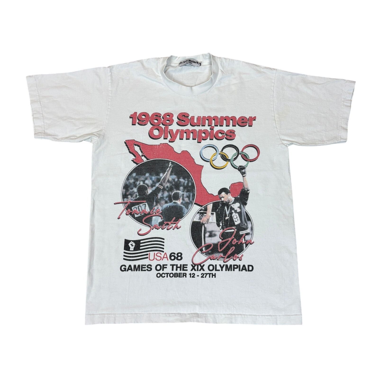 Other Do Not Disturb 1968 Summer Olympics Rap Shirt Men's L Retro Size US L / EU 52-54 / 3 - 1 Thumbnail