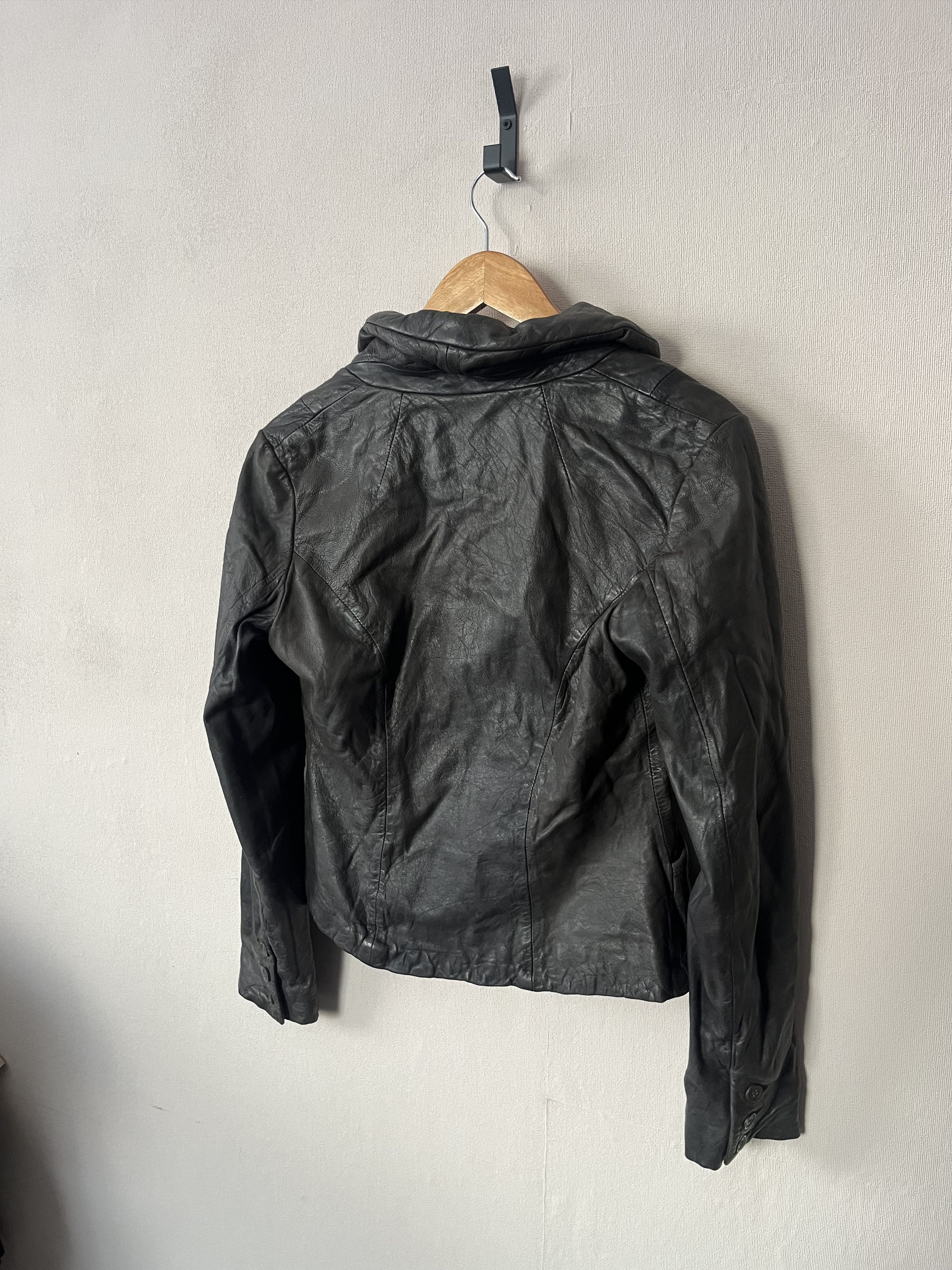 Allsaints All Saints Spitalfields Leather Jacket Size 10 Avant Garde Size L / US 10 / IT 46 - 10 Thumbnail