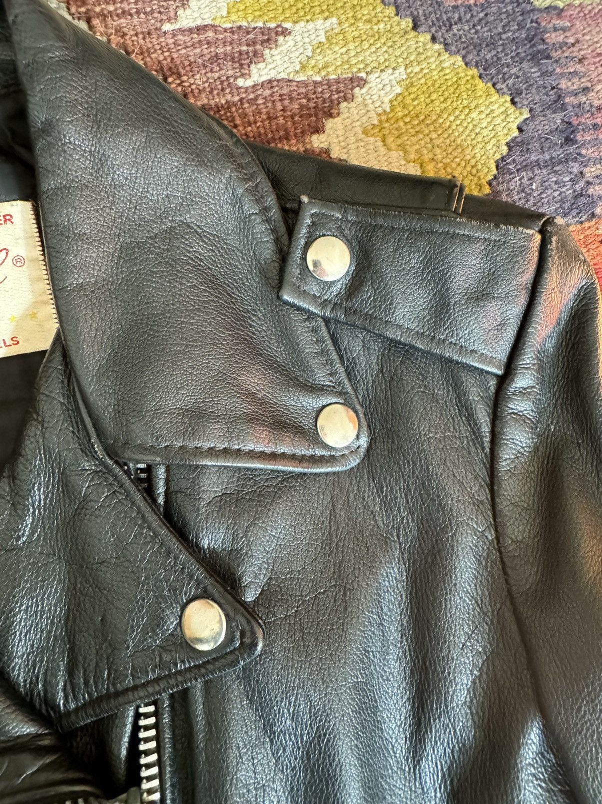Vintage Vintage Leather Moto Jacket Size S / US 4 / IT 40 - 9 Thumbnail