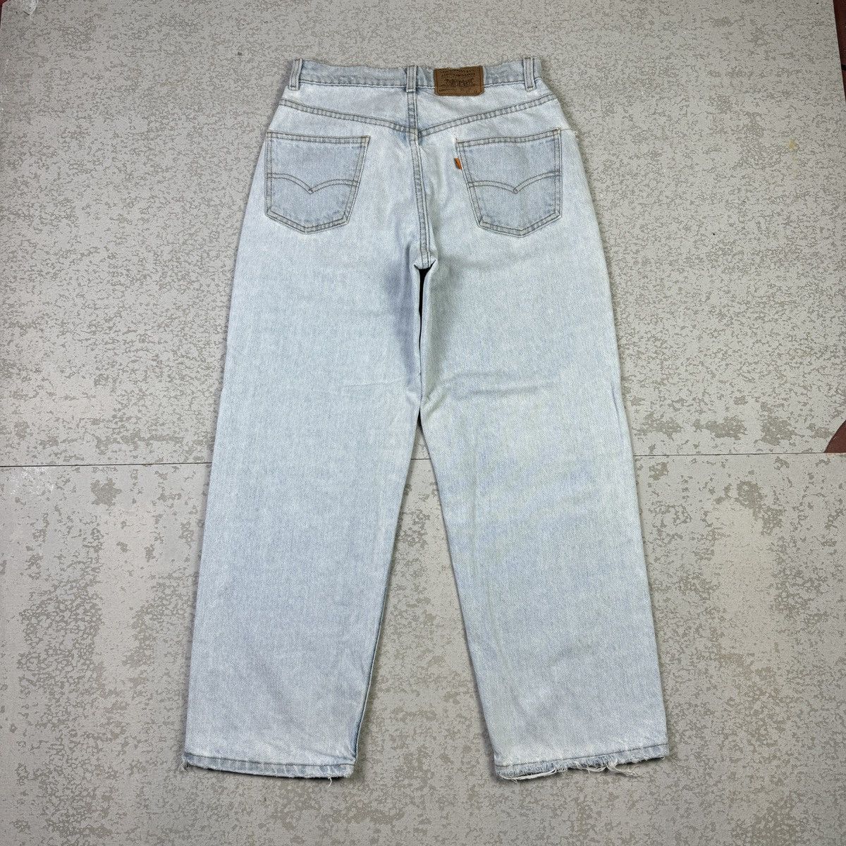 Levi's × Vintage 💥Vintage 90s Levis 580 Student Baggy Fit Sick Blue Wash Jean Size US 28 / EU 44 - 4 Thumbnail