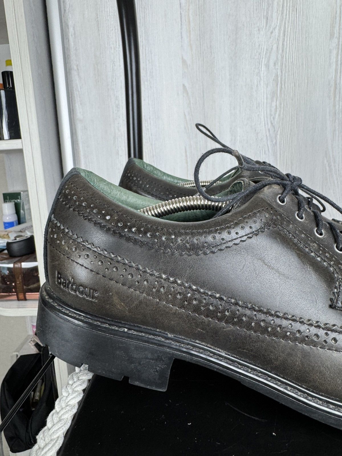 Barbour Barbour Tech black leather Oxford Derby shoes Size US 12 / EU 45 - 2 Thumbnail