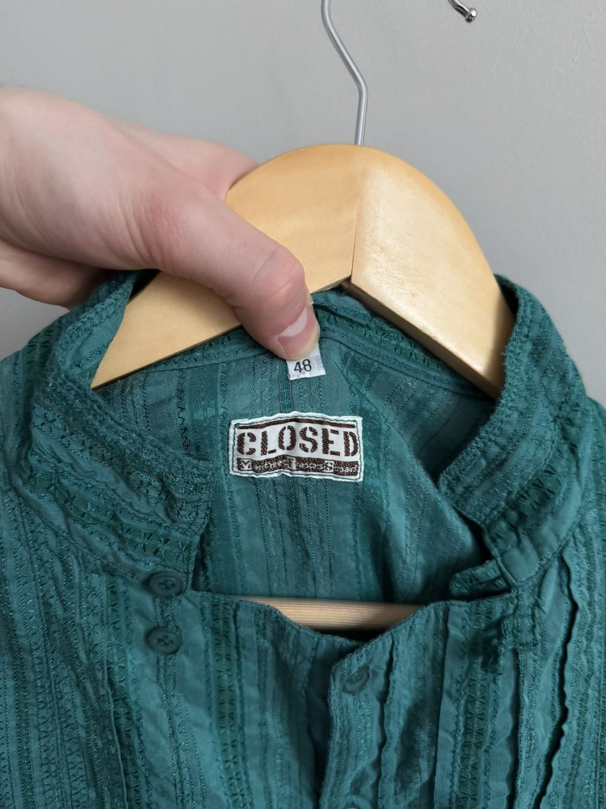 CLOSED × Marithe + Francois Girbaud Marithé François Girbaud Vintage Textured Shirt Italy Size US M / EU 48-50 / 2 - 5 Thumbnail