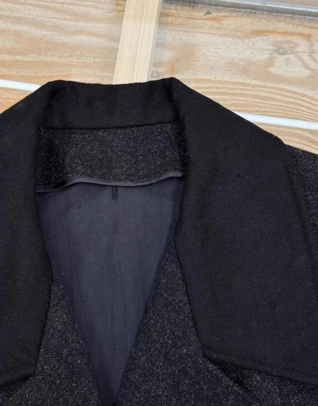 Yohji Yamamoto Black Belted Double-Breasted Long Coat - Size S. Size US S / EU 44-46 / 1 - 4 Thumbnail
