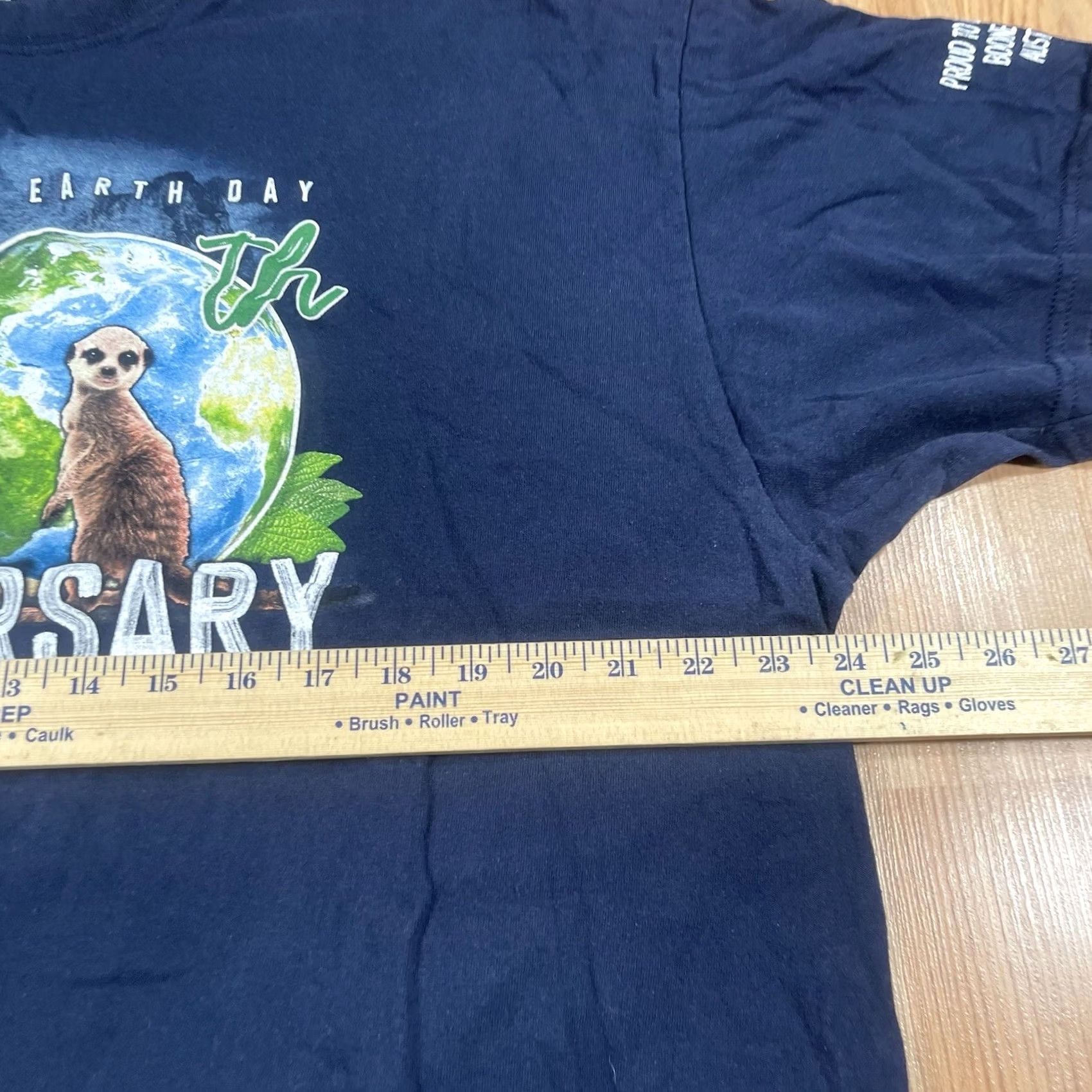 Gildan Gildan Graphics T-Shirt Adults 2XL Blue Heavy Cotton 50th Earth Day Celebration T-Shirt Adults 2XL Blue Graphic Print Logo Size US XXL / EU 58 / 5 - 6 Thumbnail