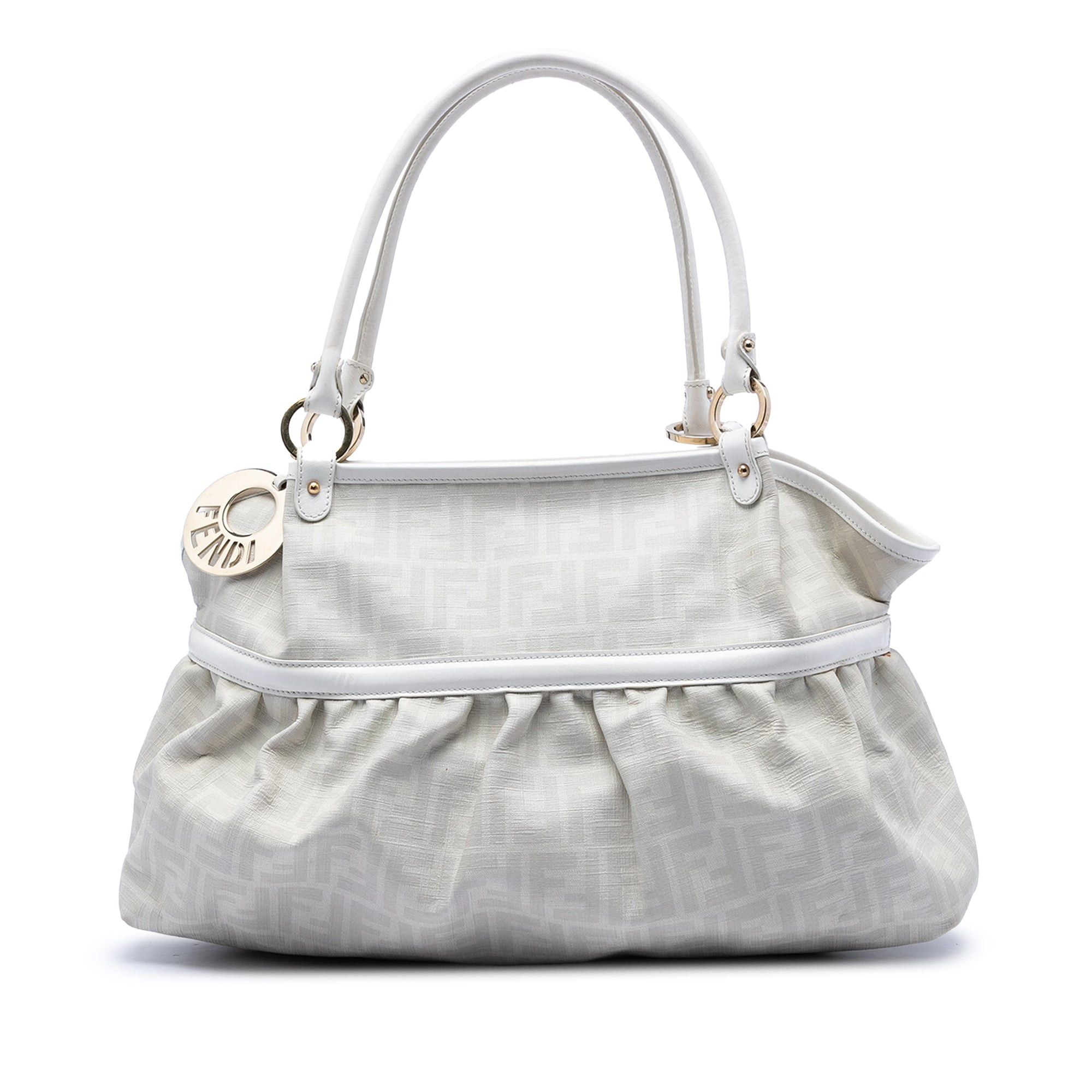 Fendi Large Zucca Coated Canvas Chef Shoulder Bag Size ONE SIZE - 1 Thumbnail