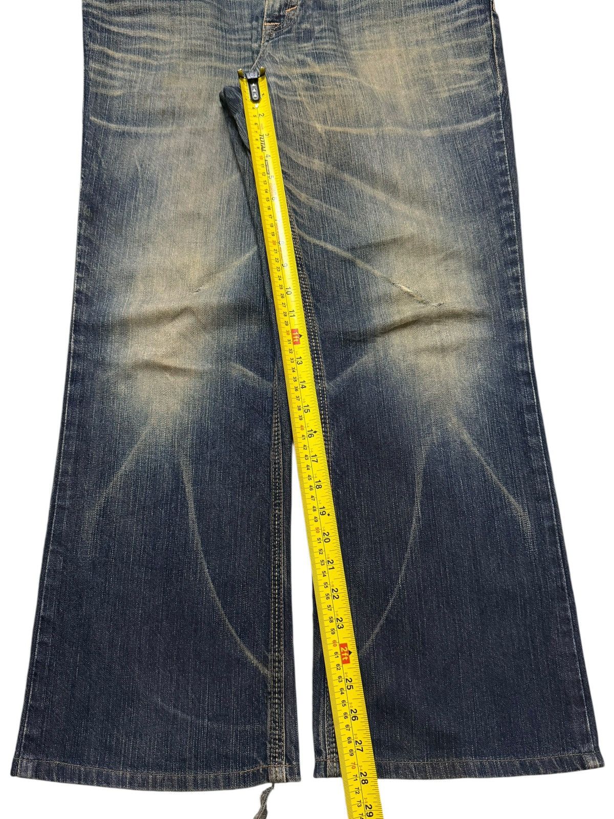 Edwin Vintage Y2K Edwin XV Faded Wash Clawmark Wide Leg Baggy Size US 36 / EU 52 - 12 Thumbnail