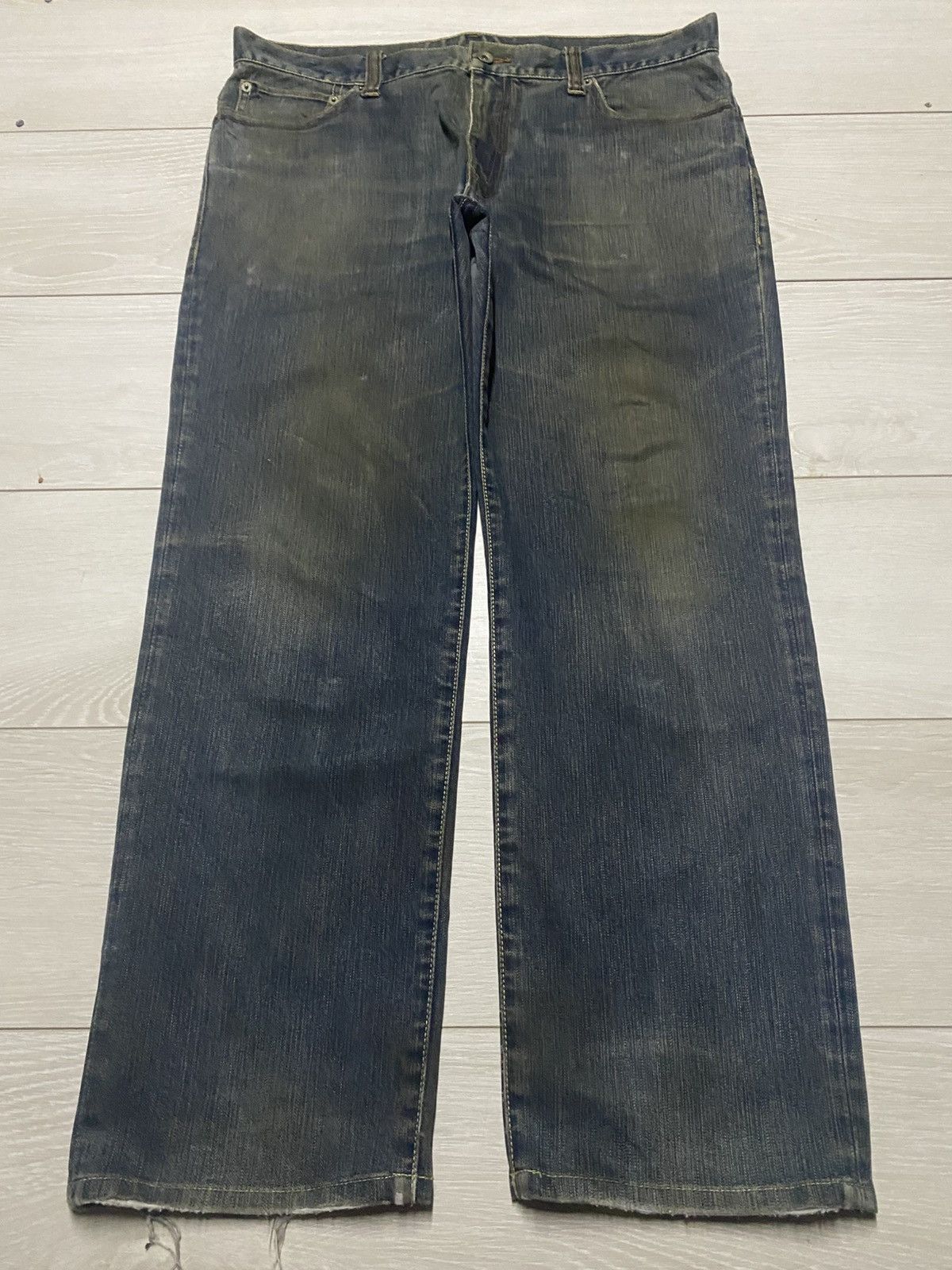 Vintage Vintage Japanese Brands Rusty Distressed Loose Jeans Size US 36 / EU 52 - 1 Thumbnail