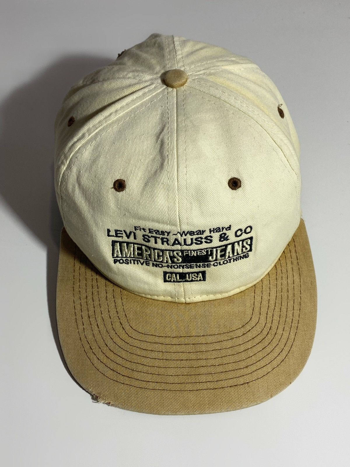Levi's Vintage 70s 80s Rare Levi’s USA Distressed Baseball Cap Size ONE SIZE - 3 Thumbnail