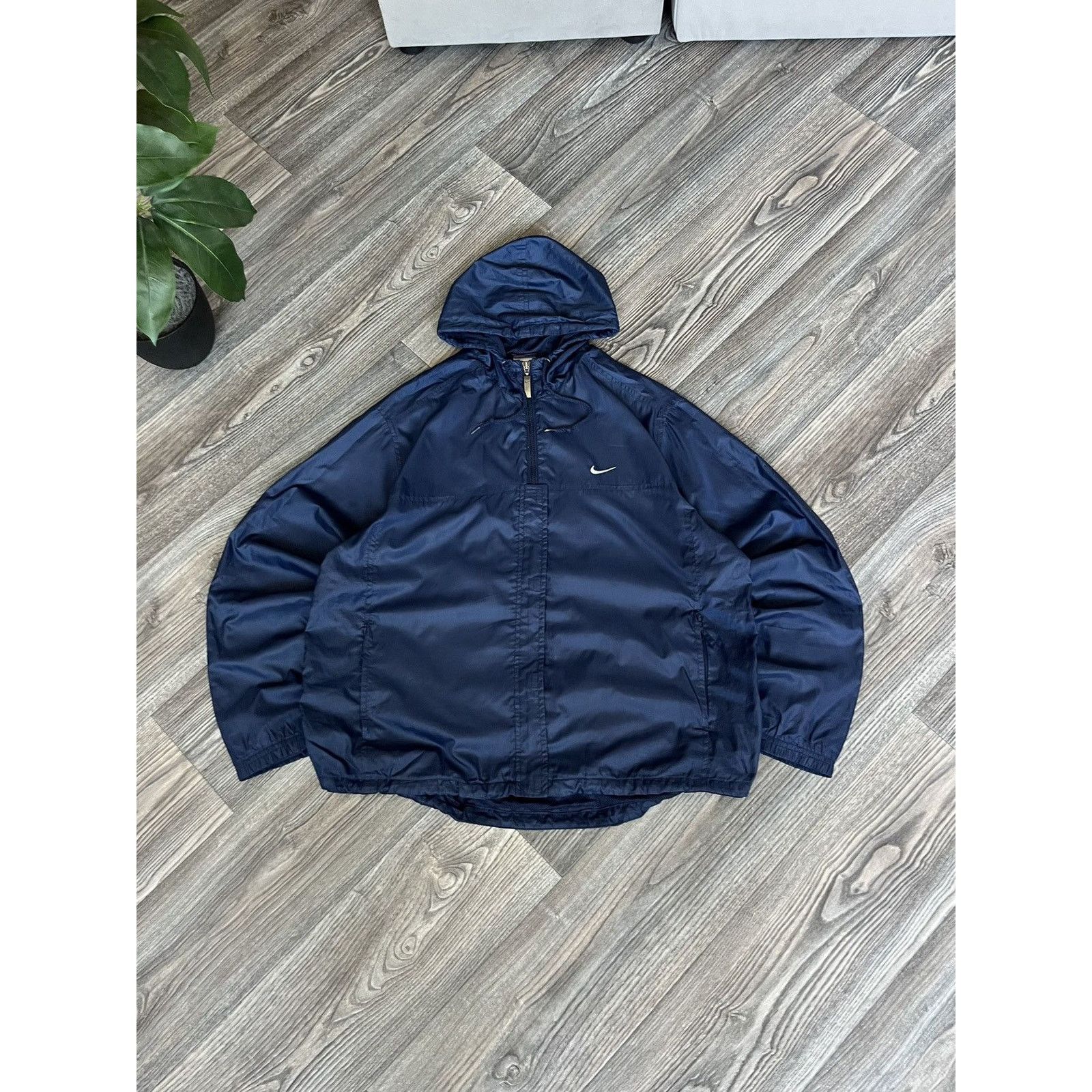 Nike Nike Windbreaker Zip Swoosh Vintage Jacket y2k Size US S / EU 44-46 / 1 - 2 Thumbnail