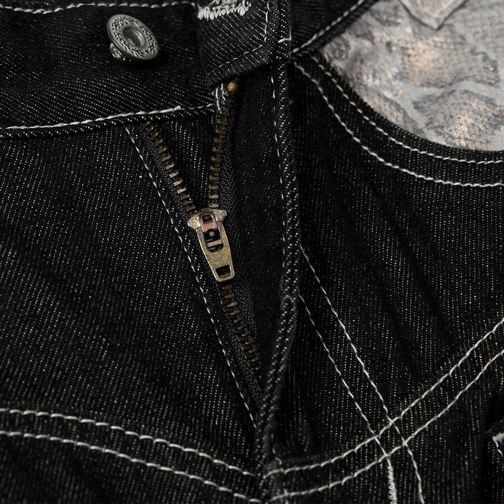Japanese Brand × Jean Trendy men's snake print workwear straight jeans Size US 32 / EU 48 - 3 Thumbnail
