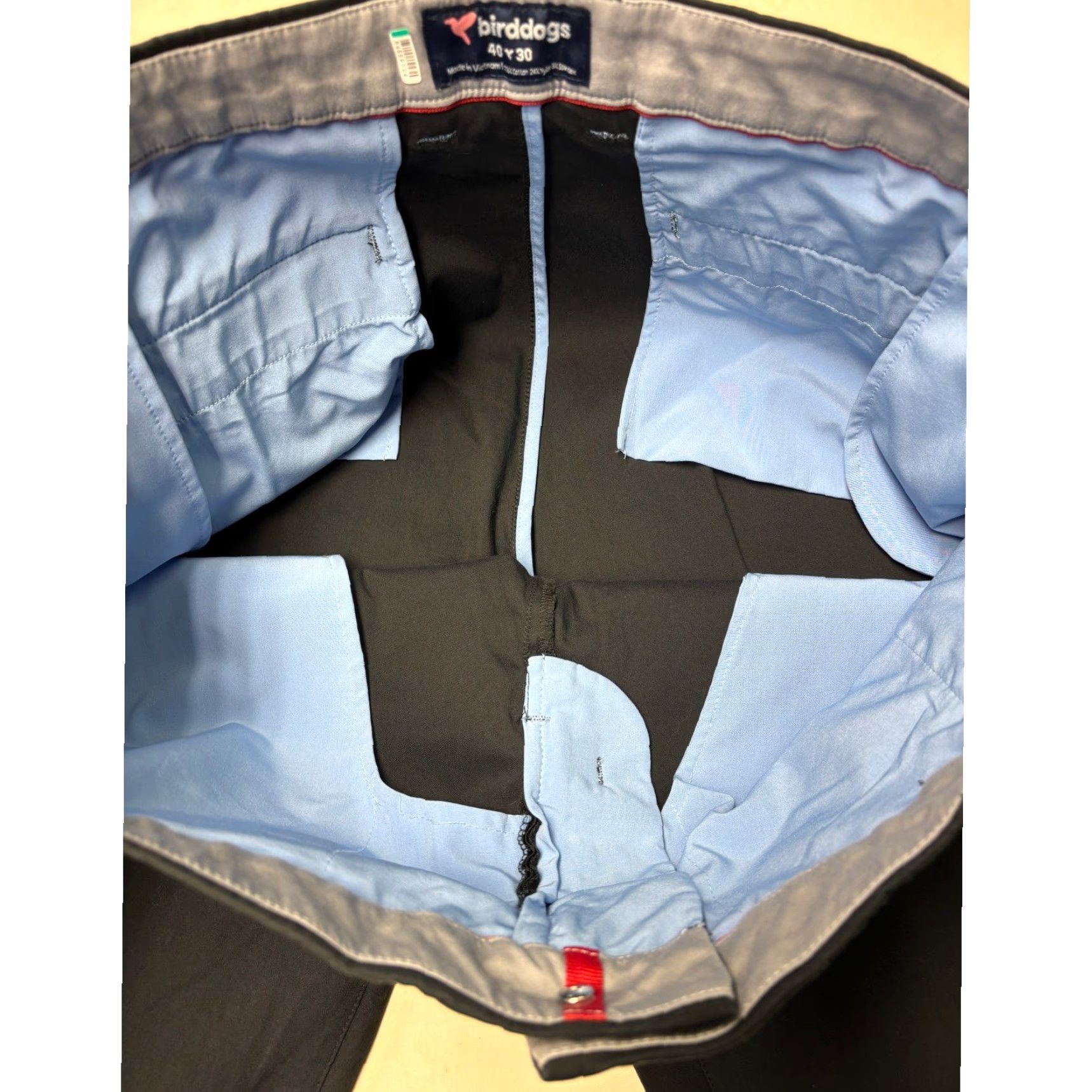 Vintage BirdDogs Mens Black Comfort Stretch Chino Pants 40x30 Casual Dress Work Pantsmens Chino Black 40x30 Mens Slim? Size US 40 / EU 56 - 4 Thumbnail