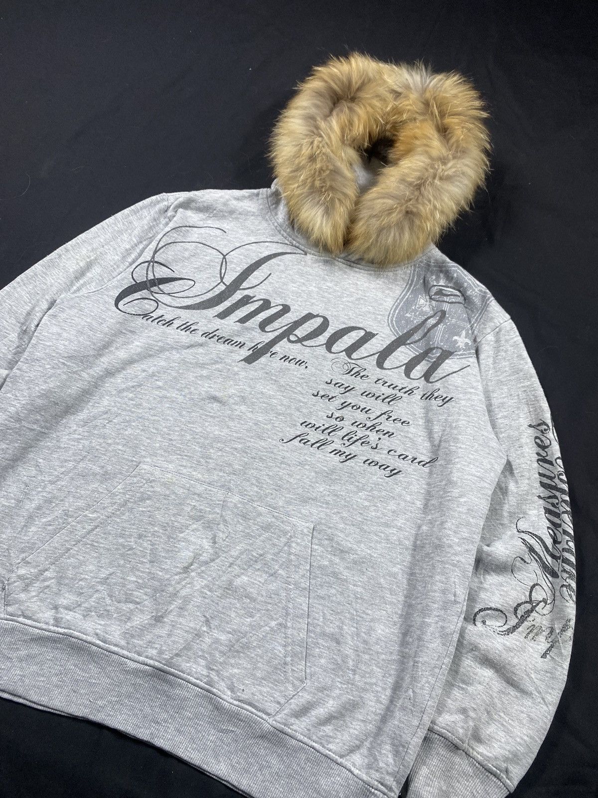 Beauty Beast 2000s Impala Japanese poem furr hoodie ifsixwas9 lgb style Size US L / EU 52-54 / 3 - 3 Thumbnail