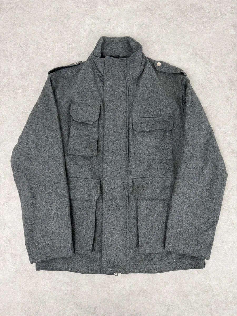 A.P.C. A.P.C. Imperial Grey Wool Parka Jacket Size US S / EU 44-46 / 1 - 1 Thumbnail