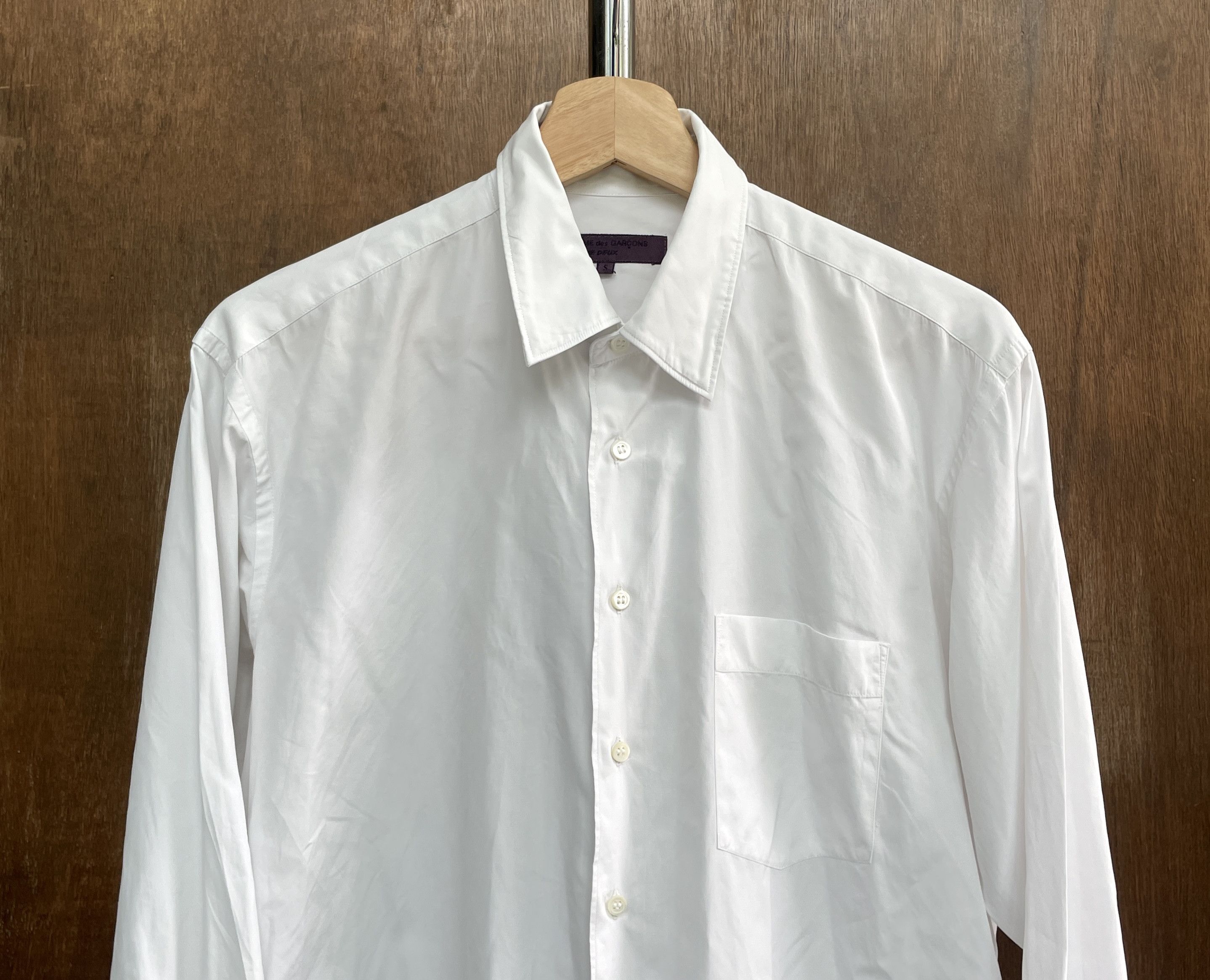 Comme des Garcons Homme Deux COMME des GARCONS HOMME DEUX Classic White Shirt Size US S / EU 44-46 / 1 - 2 Thumbnail