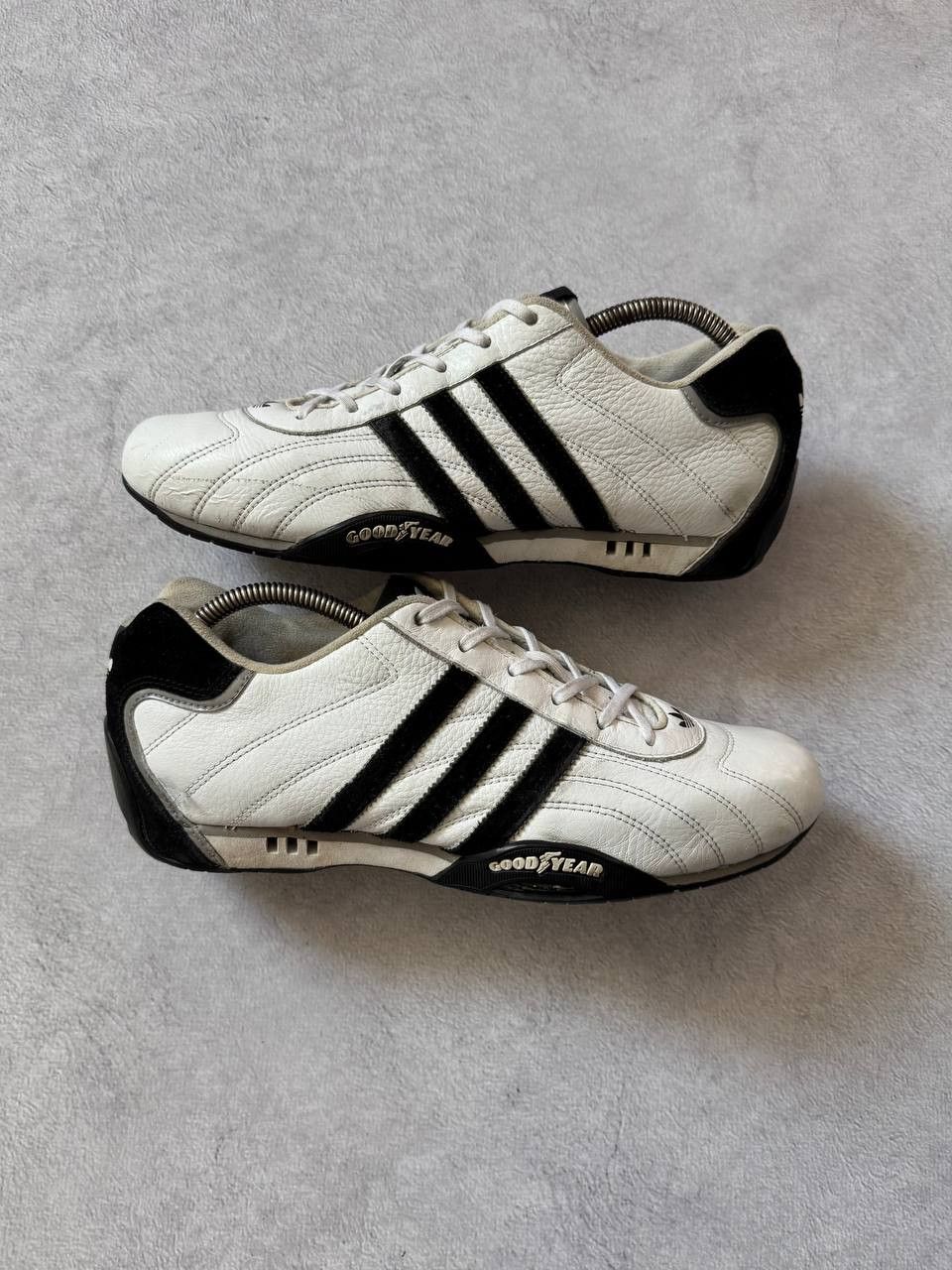 Adidas Vintage 2006 Adidas Goodyear White Leather Sneakers Size US 9.5 / EU 42-43 - 1 Thumbnail