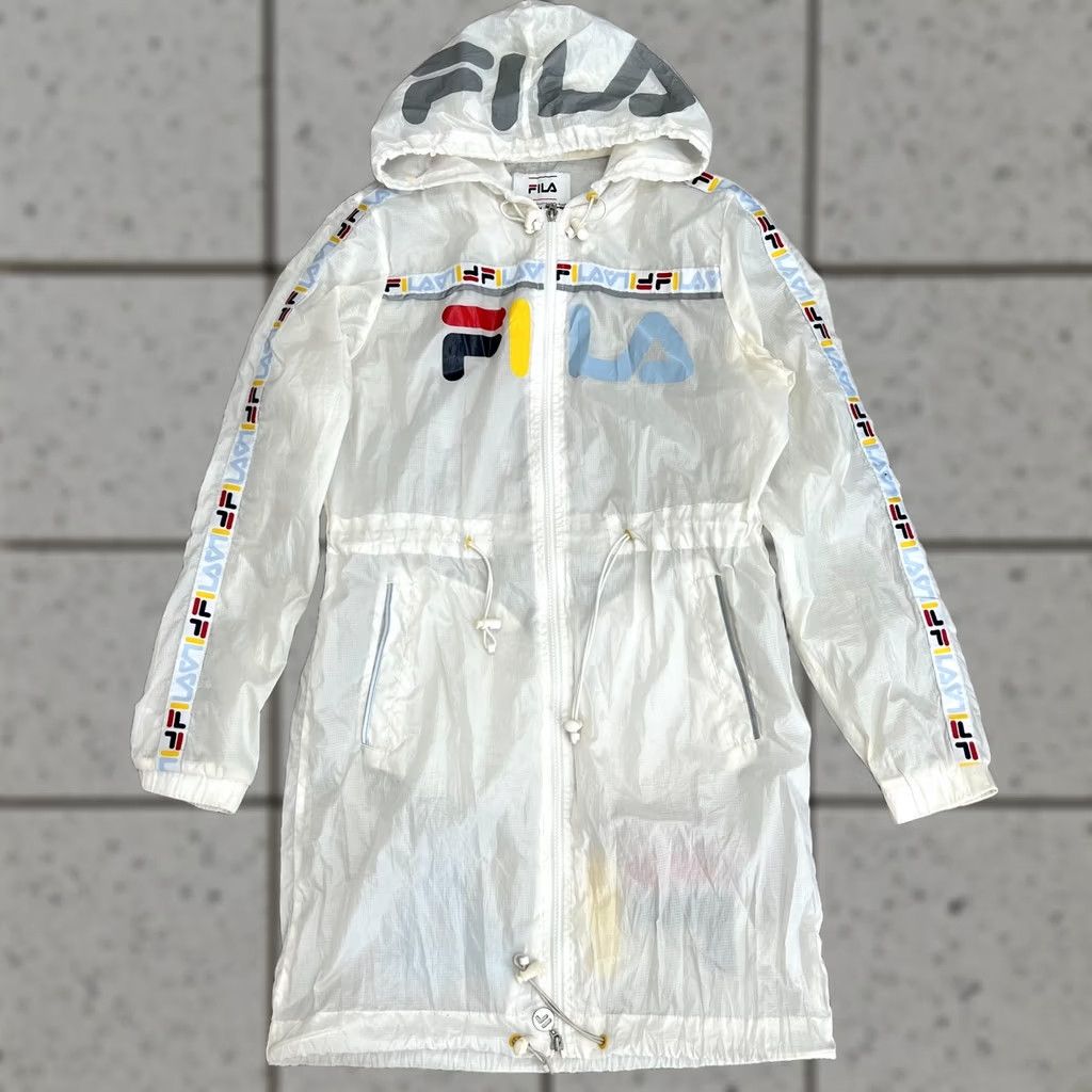 Fila Fila Womens Lightweight Jacket Coat Big Logo Size M Size M / US 6-8 / IT 42-44 - 1 Thumbnail