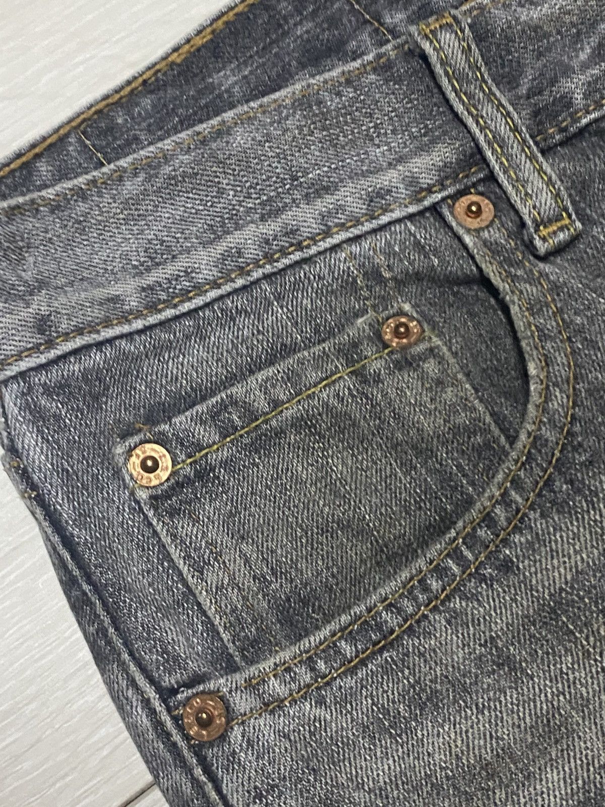 Andy Warhol × Levi's Vintage Levis 533 Grey Denim Distressed Loose Straight Jeans Size US 29 - 9 Thumbnail